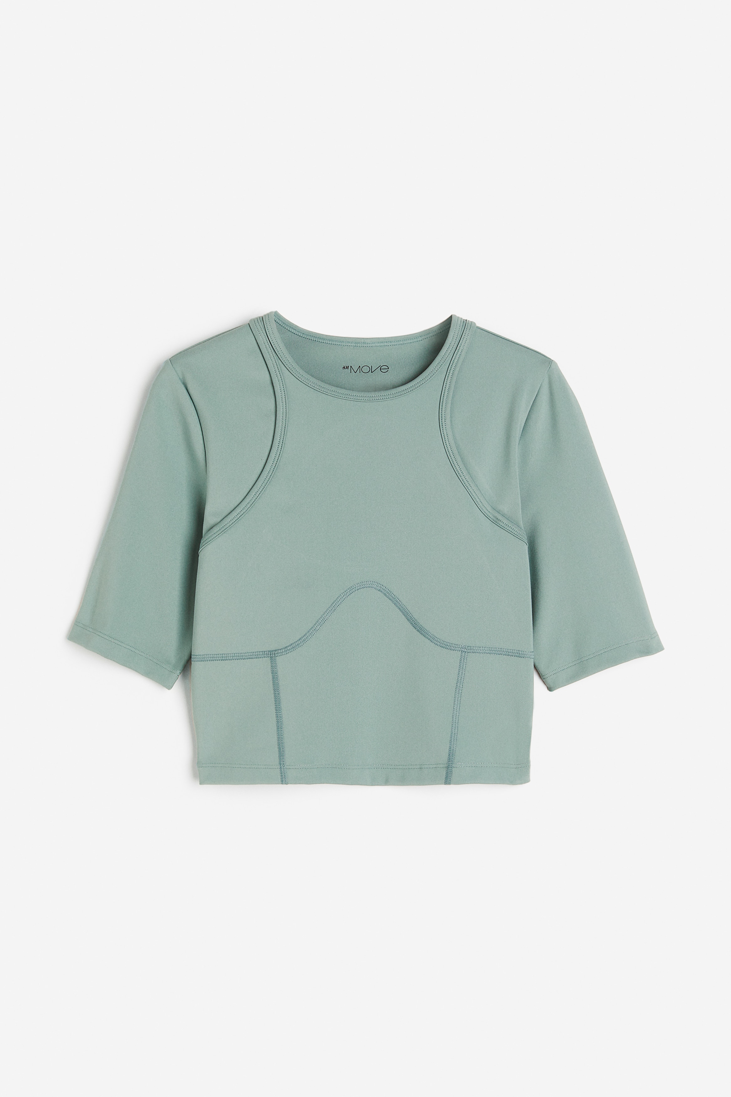 Open Back Sports Top in DryMove Light teal Ladies H M US