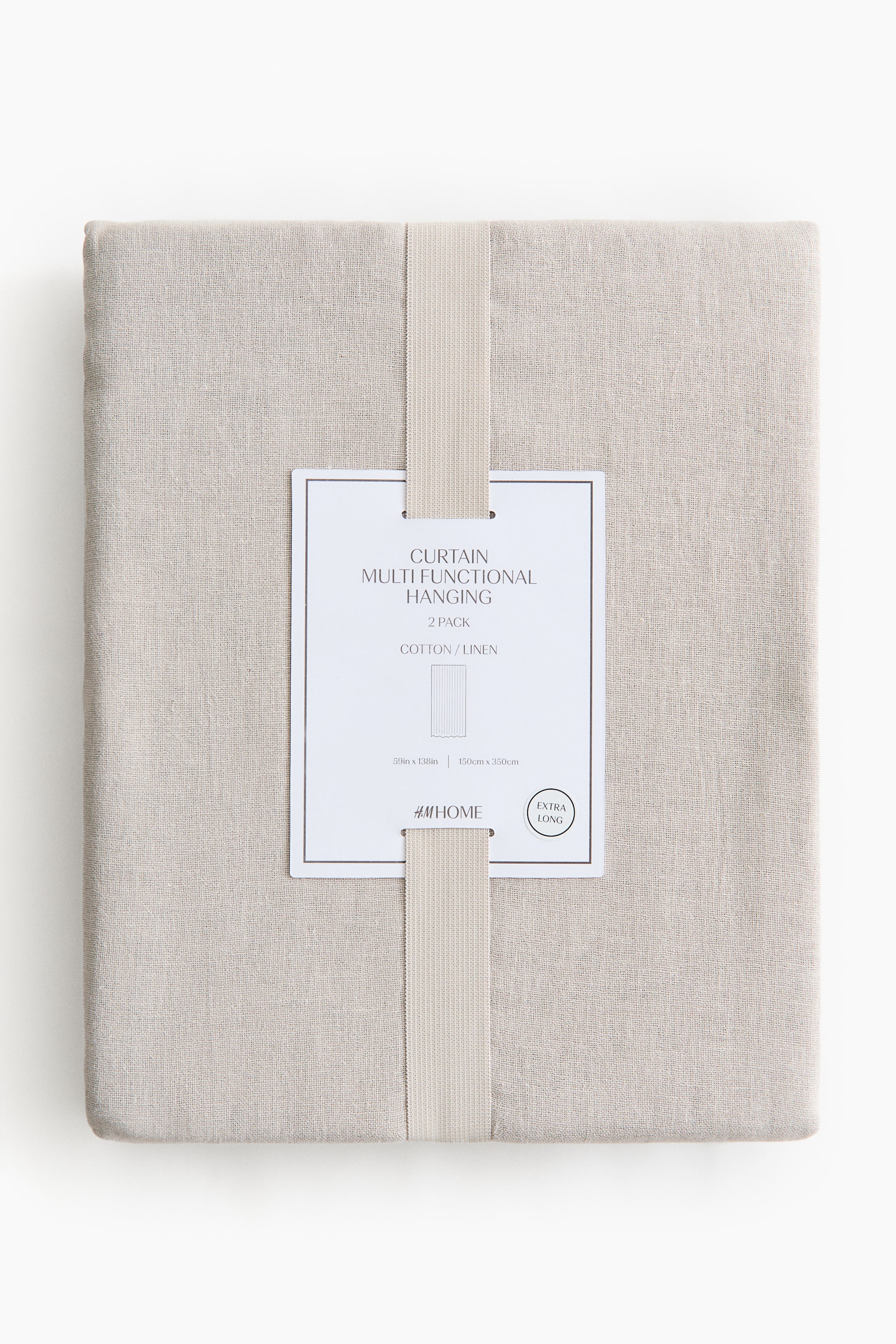 2-Pack Extra-Long Linen-Blend Curtains