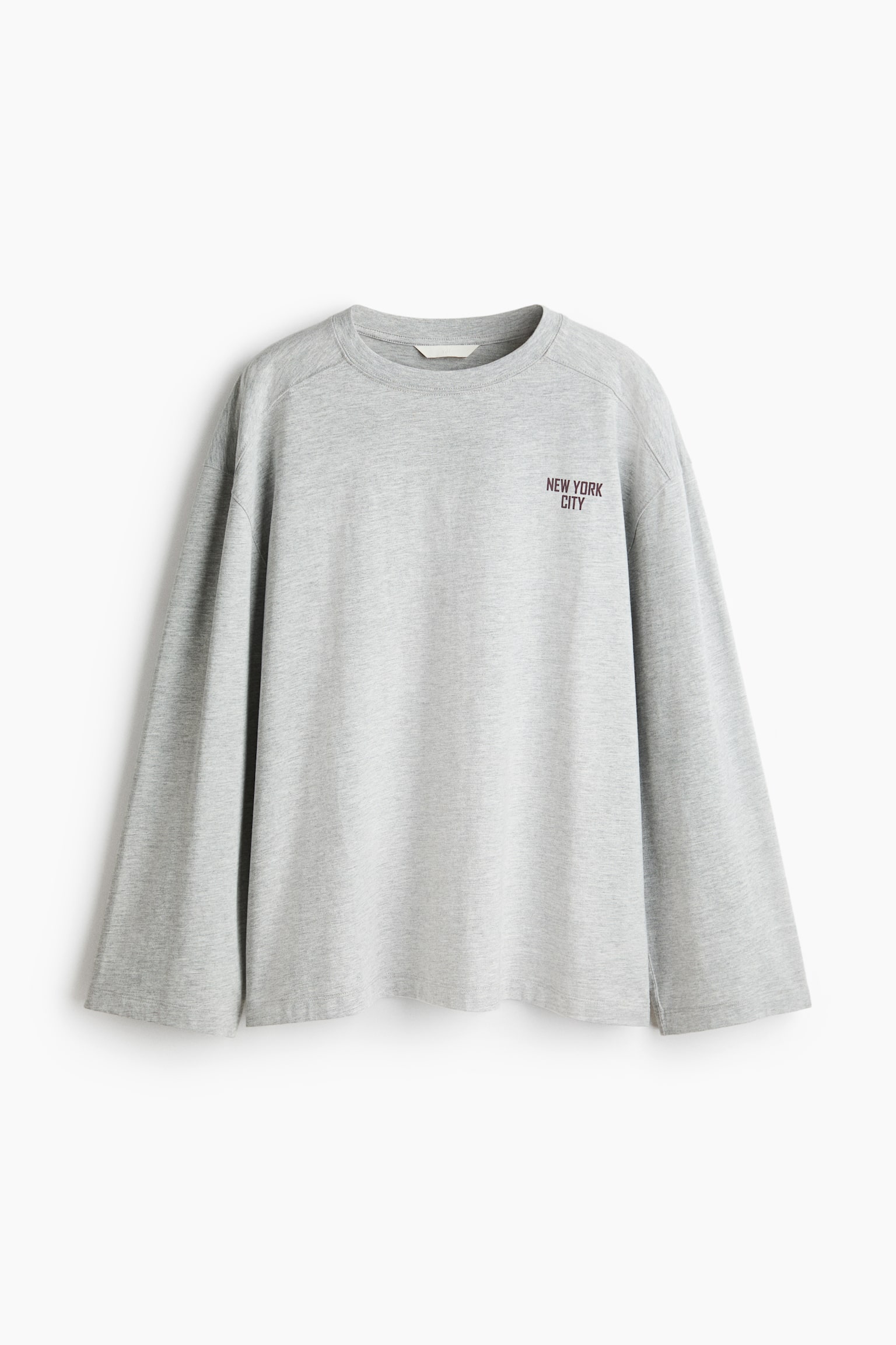 Top oversize en jersey - Gris clair chiné/New York/Blanc/Les Nuits/Crème/Parisien/Marron foncé/Costa Rica - 2