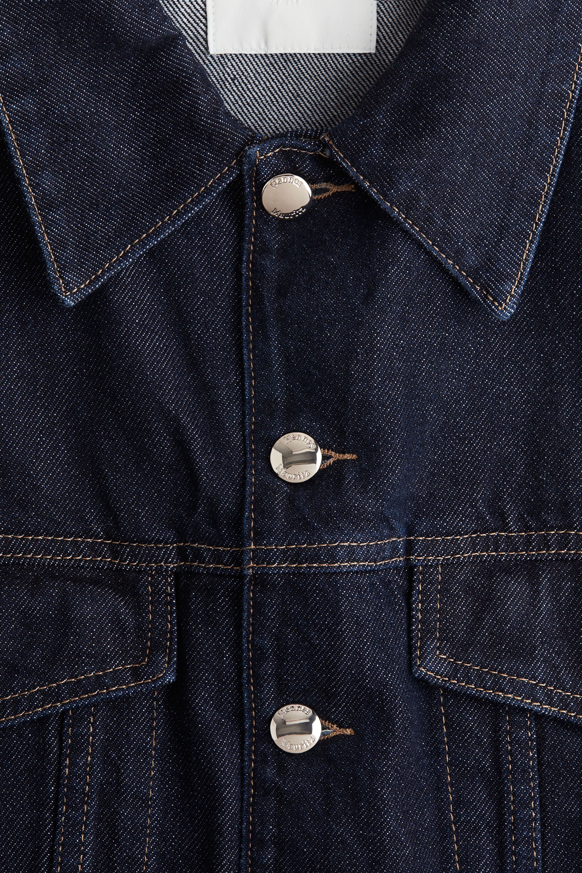 Cropped denim waistcoat