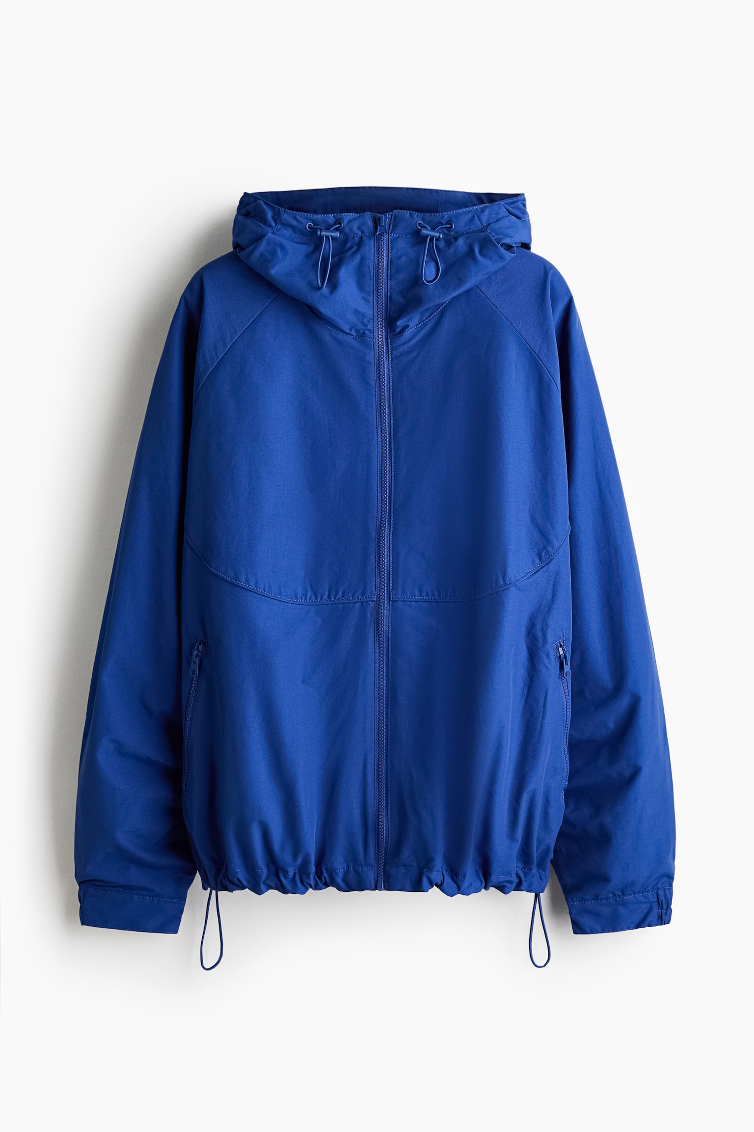 Hooded windbreaker - Dark blue/Cream - 2