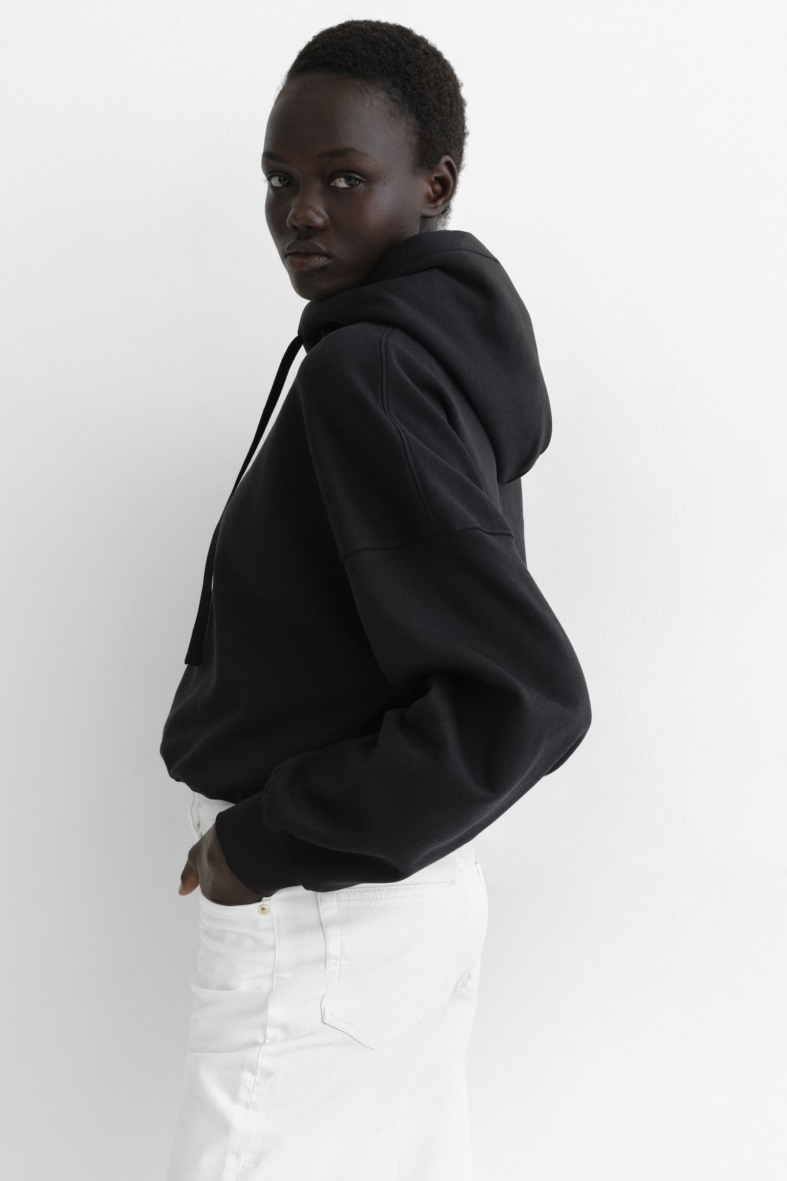 Hoodie - Navy blue/Light gray melange/Brown/Dark plum purple - 5