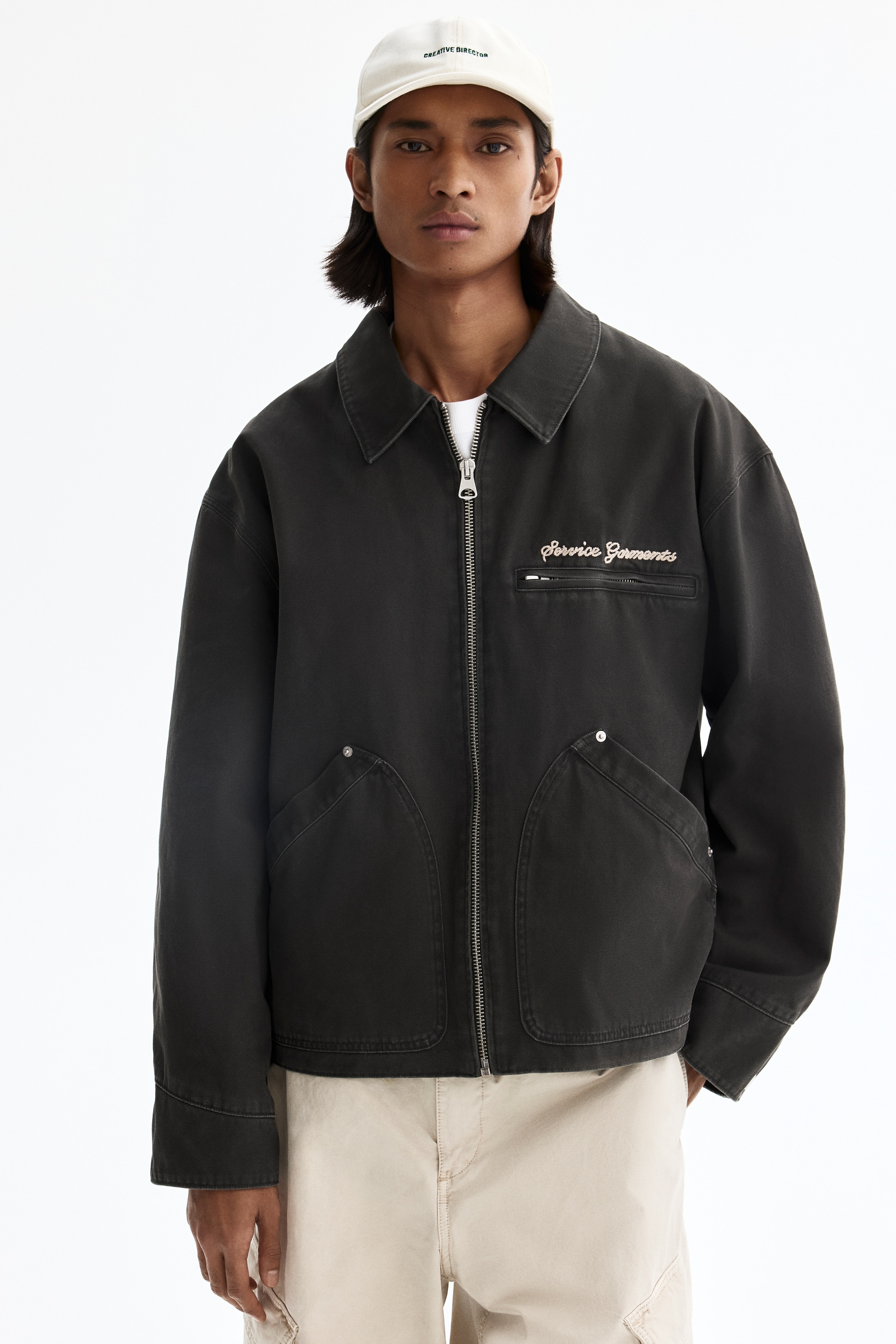 Giacca utility - Grigio scuro/Beige/Workwear Essentials