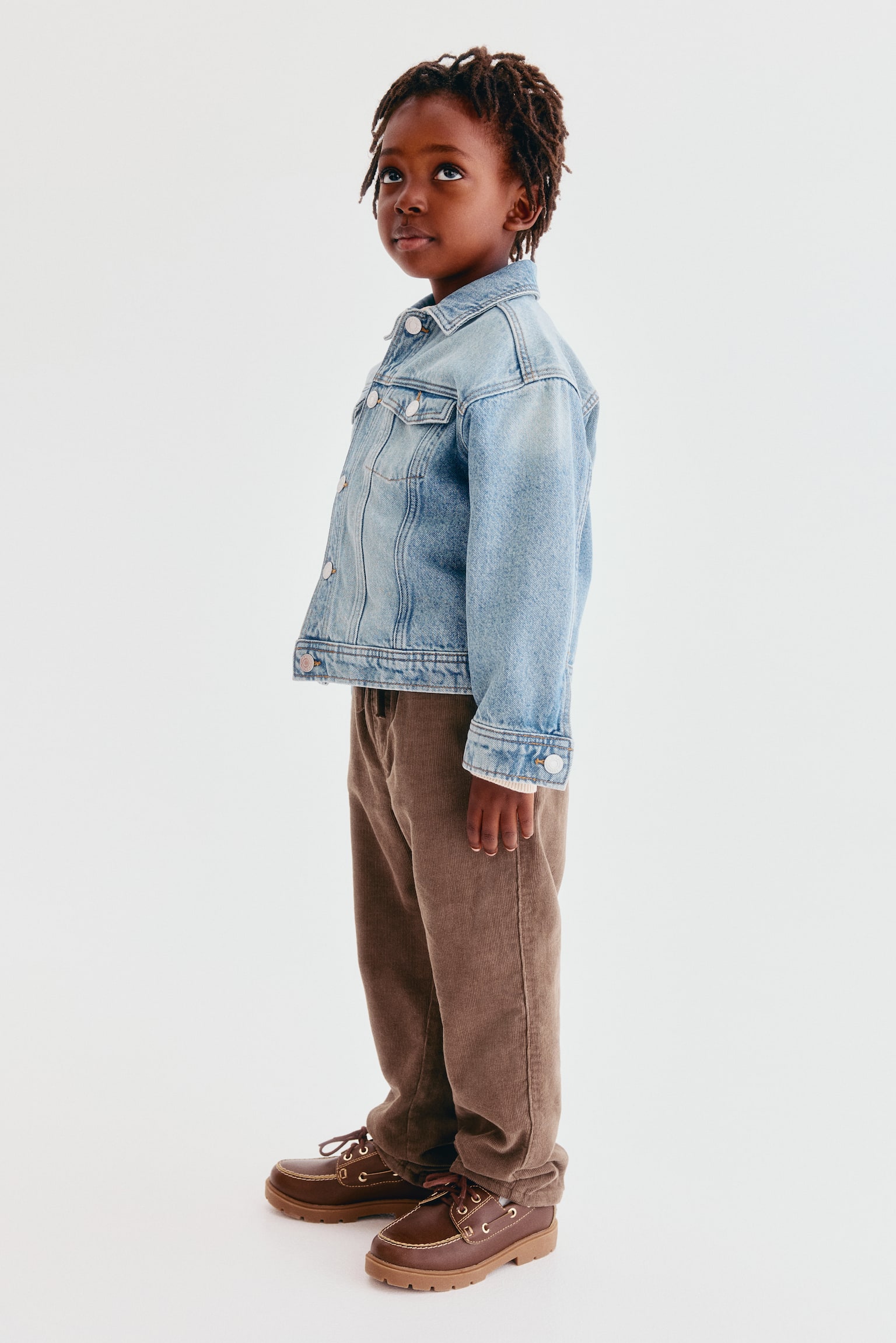 Детские брюки H&M Lined Corduroy, цвет: Коричневый — фото 4