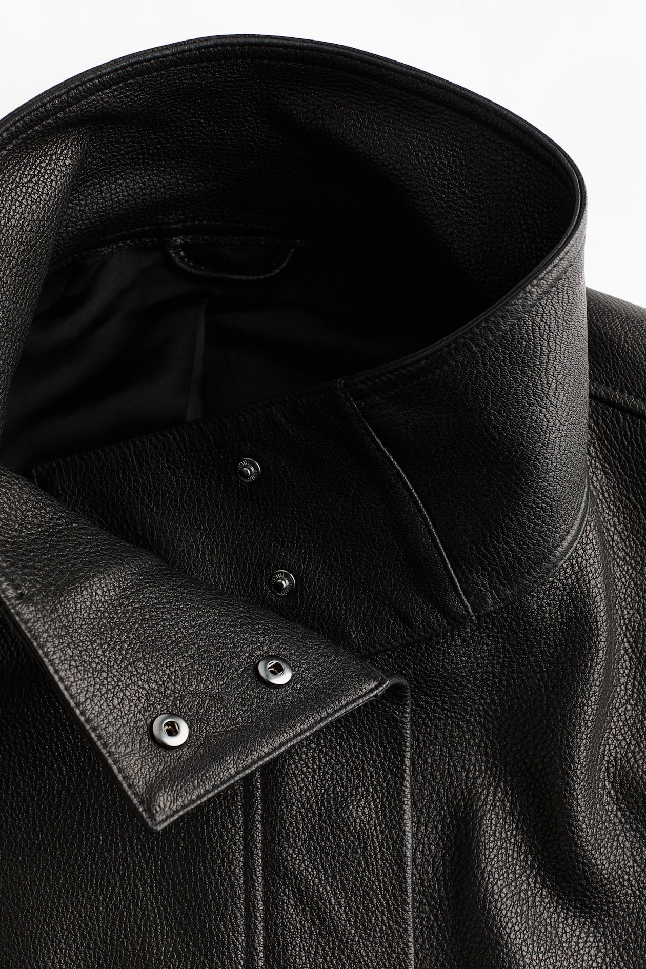 Peplum Leather Jacket - image 4