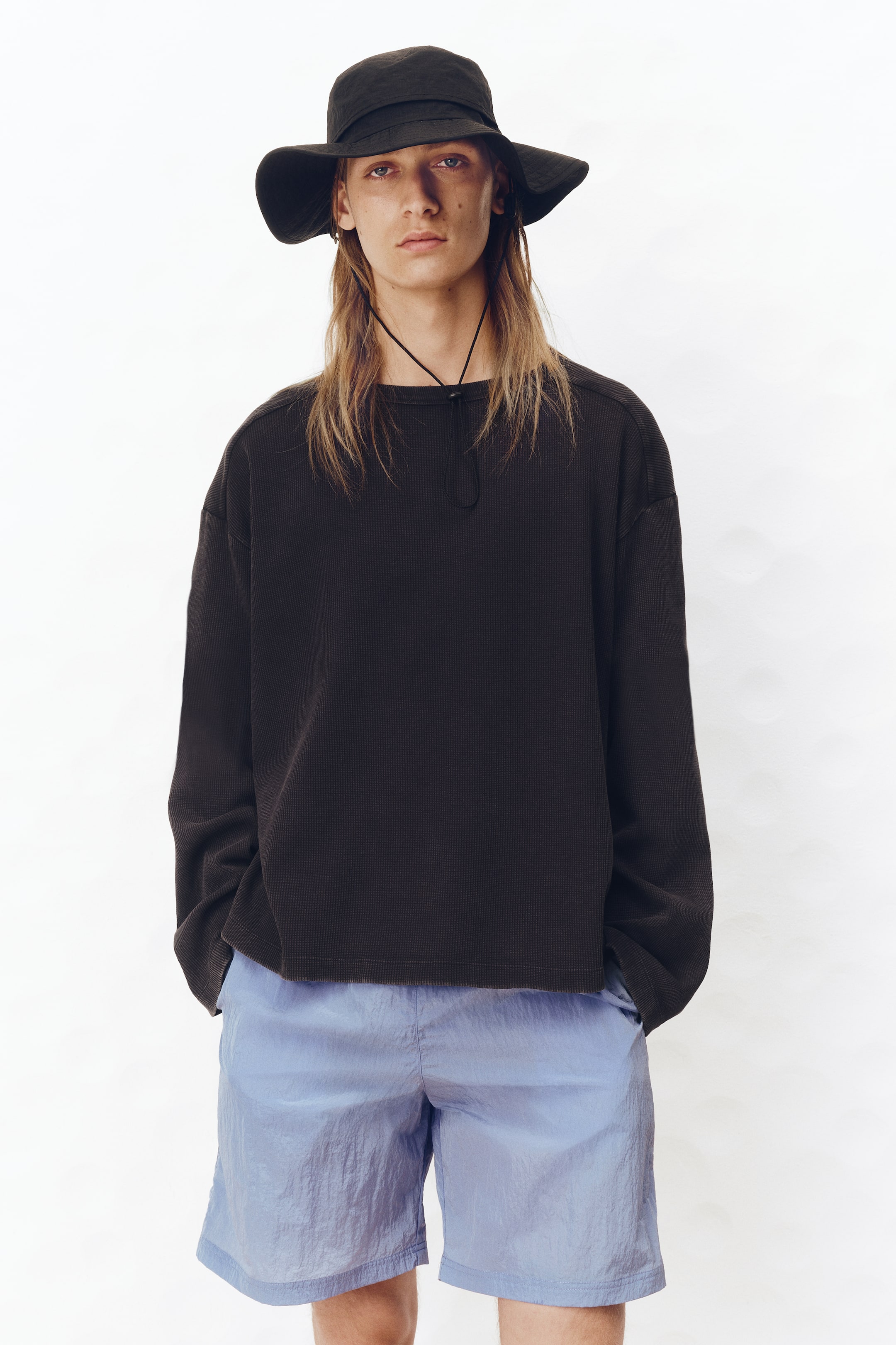 Мужские футболки H&M Regular-Fit Long-Sleeved T-Shirt — фото 4