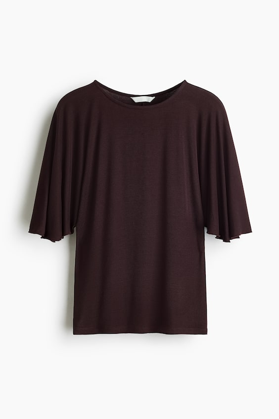Женские топы H&M Batwing-Sleeved Ribbed Top