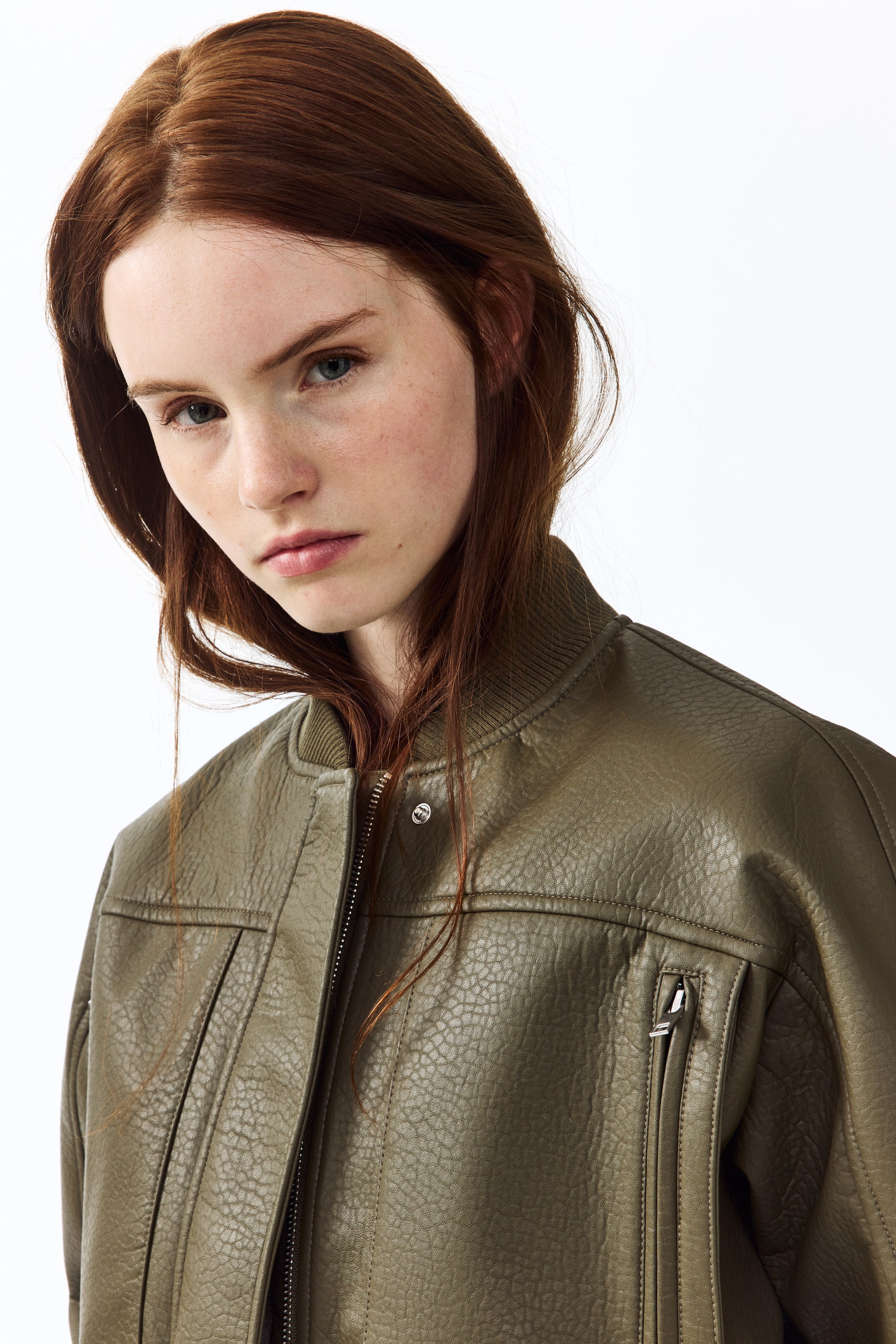 Blouson d'aviateur en tissu enduit