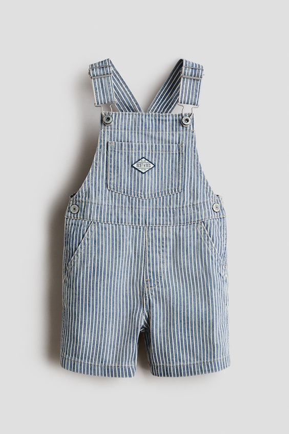 Детские шорты H&M Cotton Denim Overall Shorts