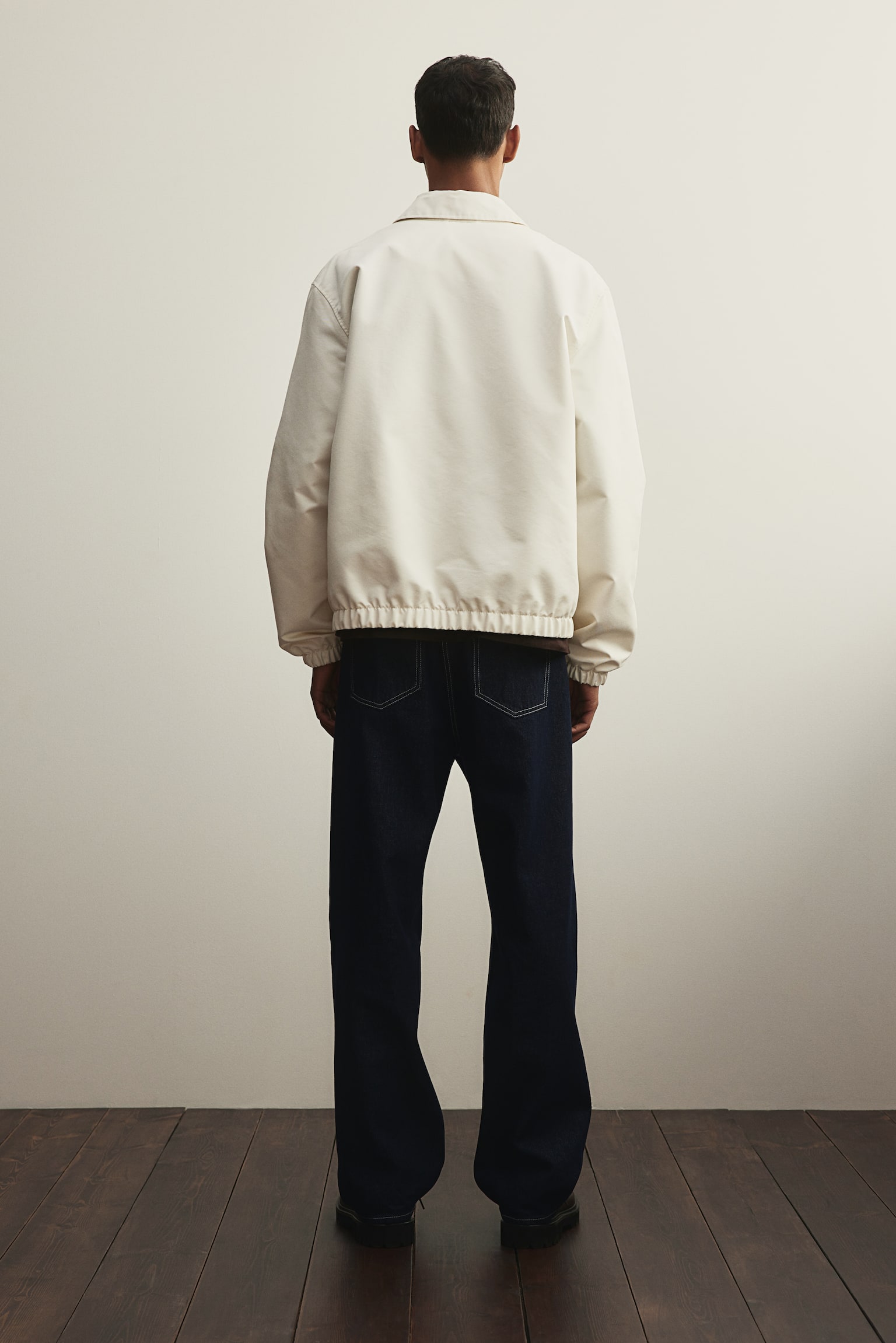 Twill jacket - White/Dark blue - 4