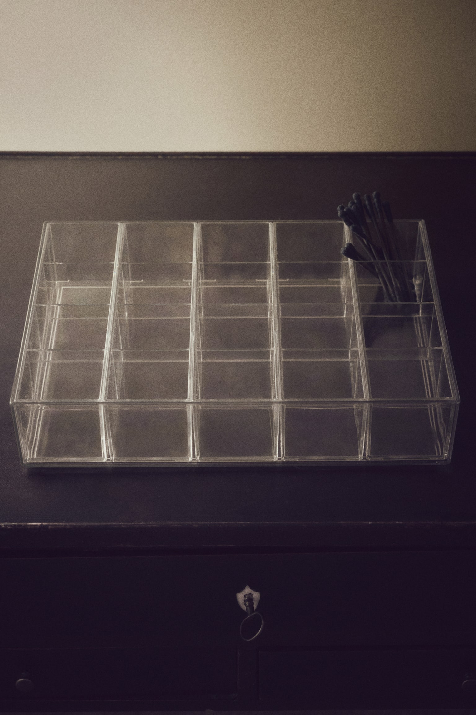 Modulárny organizér na mejkap - Priesvitná - 2