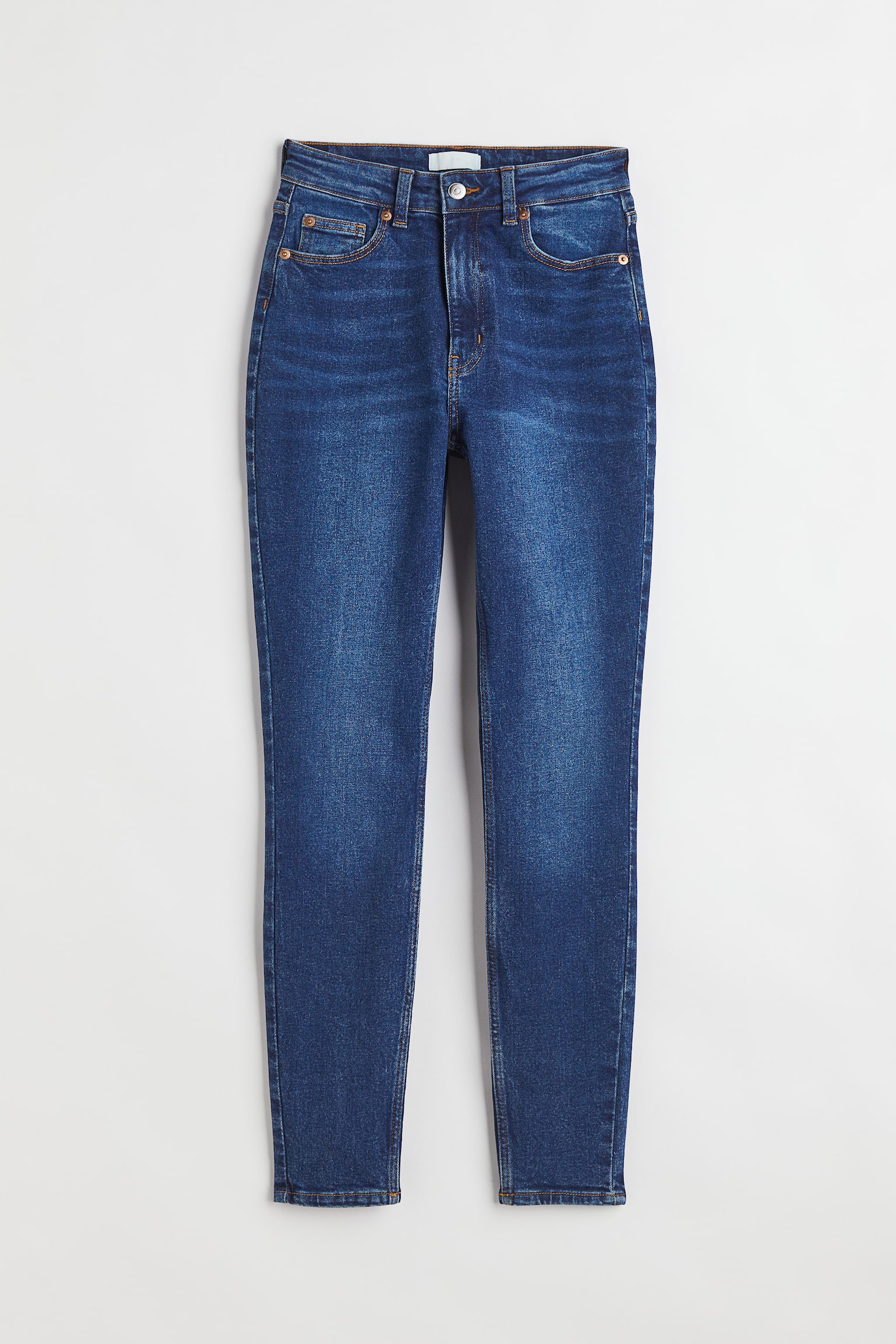 Skinny High Jeans - Denim blue/Dark grey - 1