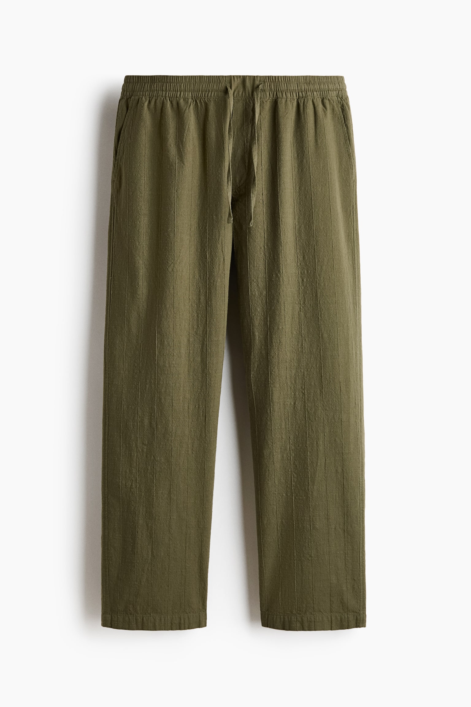 Relaxed Fit Cotton trousers - Khaki green/Cream/Navy blue/Dark brown - 1