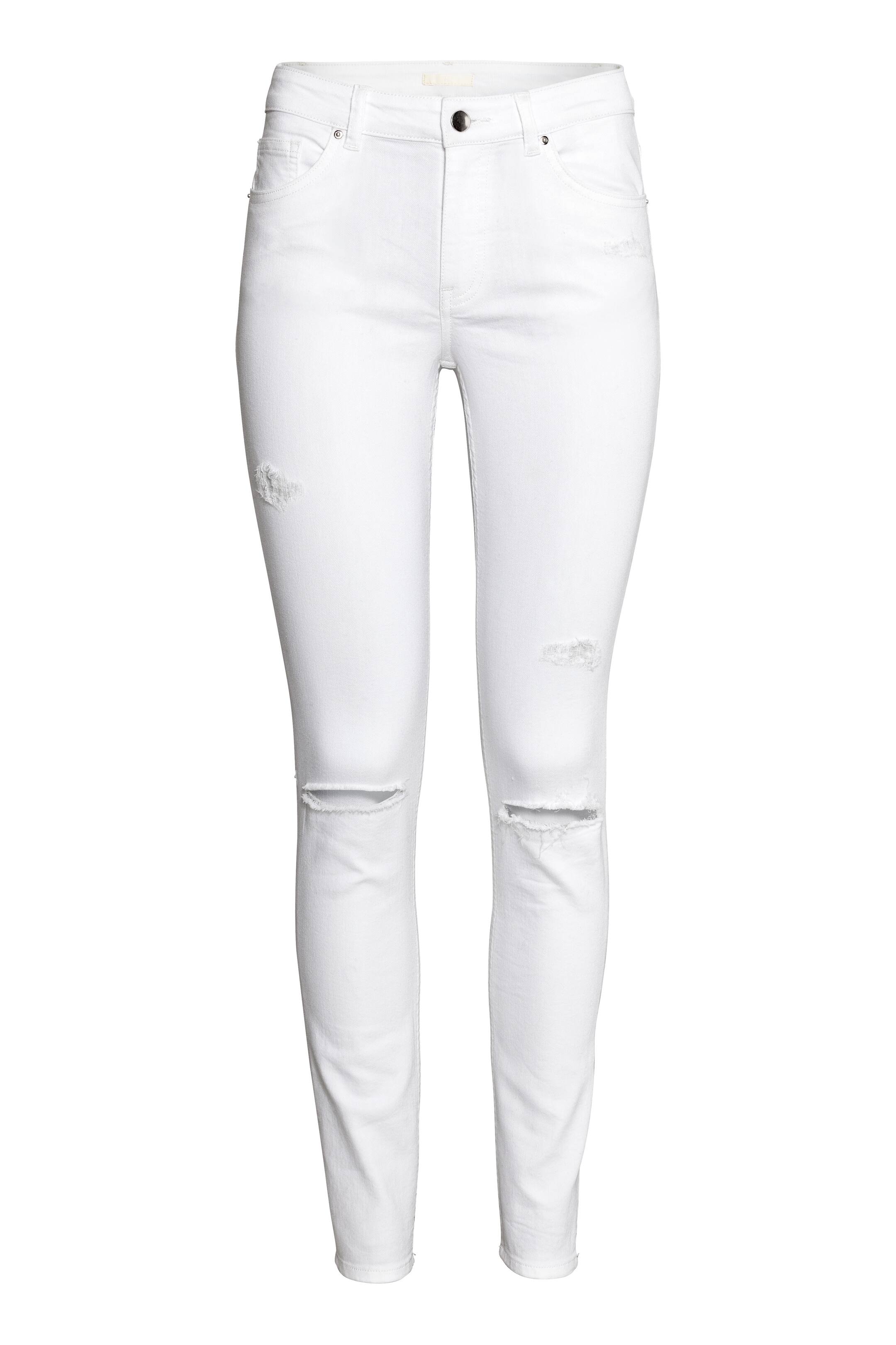 Voir une image plus grande: Jean Taille régulière ajustée - White denim - Ladies | H&M CA 1