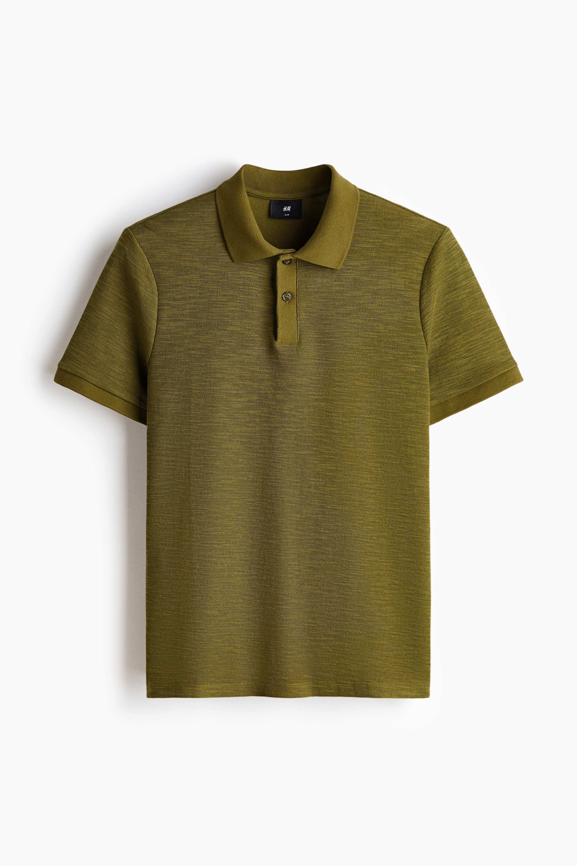 Slim Fit Jacquard-knit polo shirt - Olive green/Dark purple/Dark blue/Cream/Dark brown/Orange