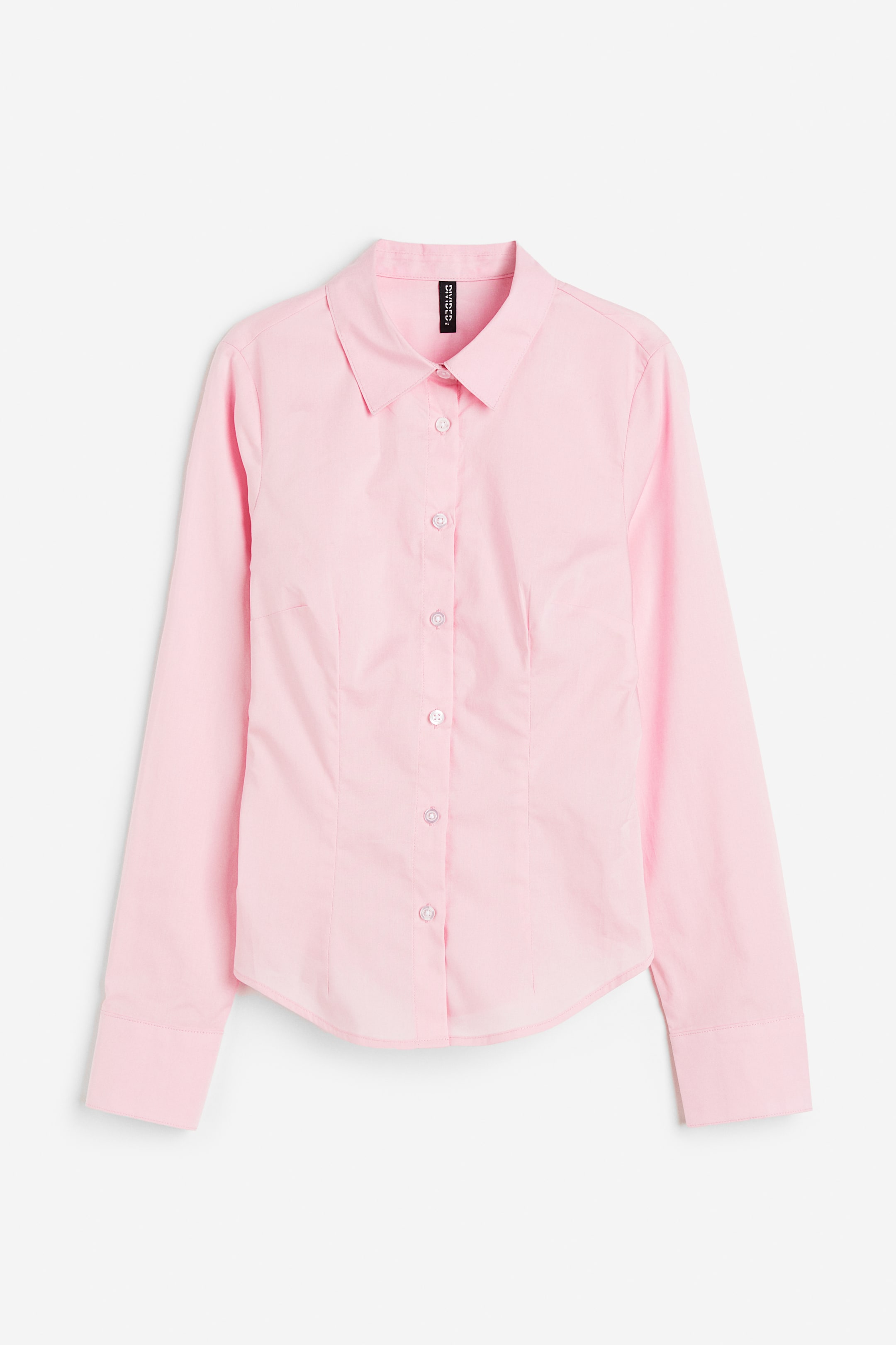 View larger image: Fitted poplin shirt - Light pink - Ladies | H&M IN 1