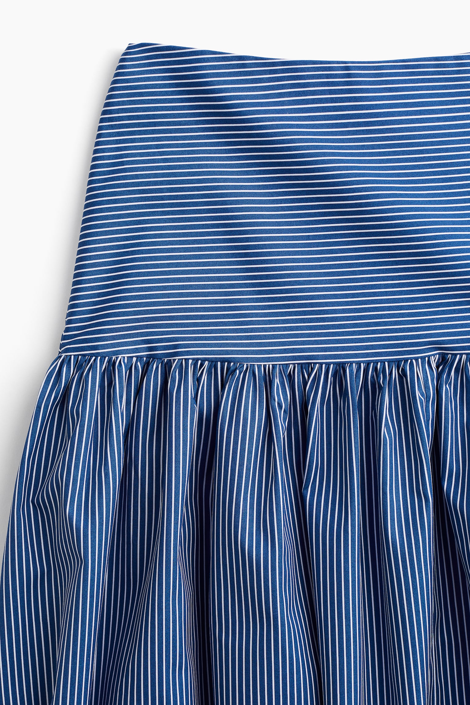 A-line Poplin Skirt - Blue/Stripe - 3