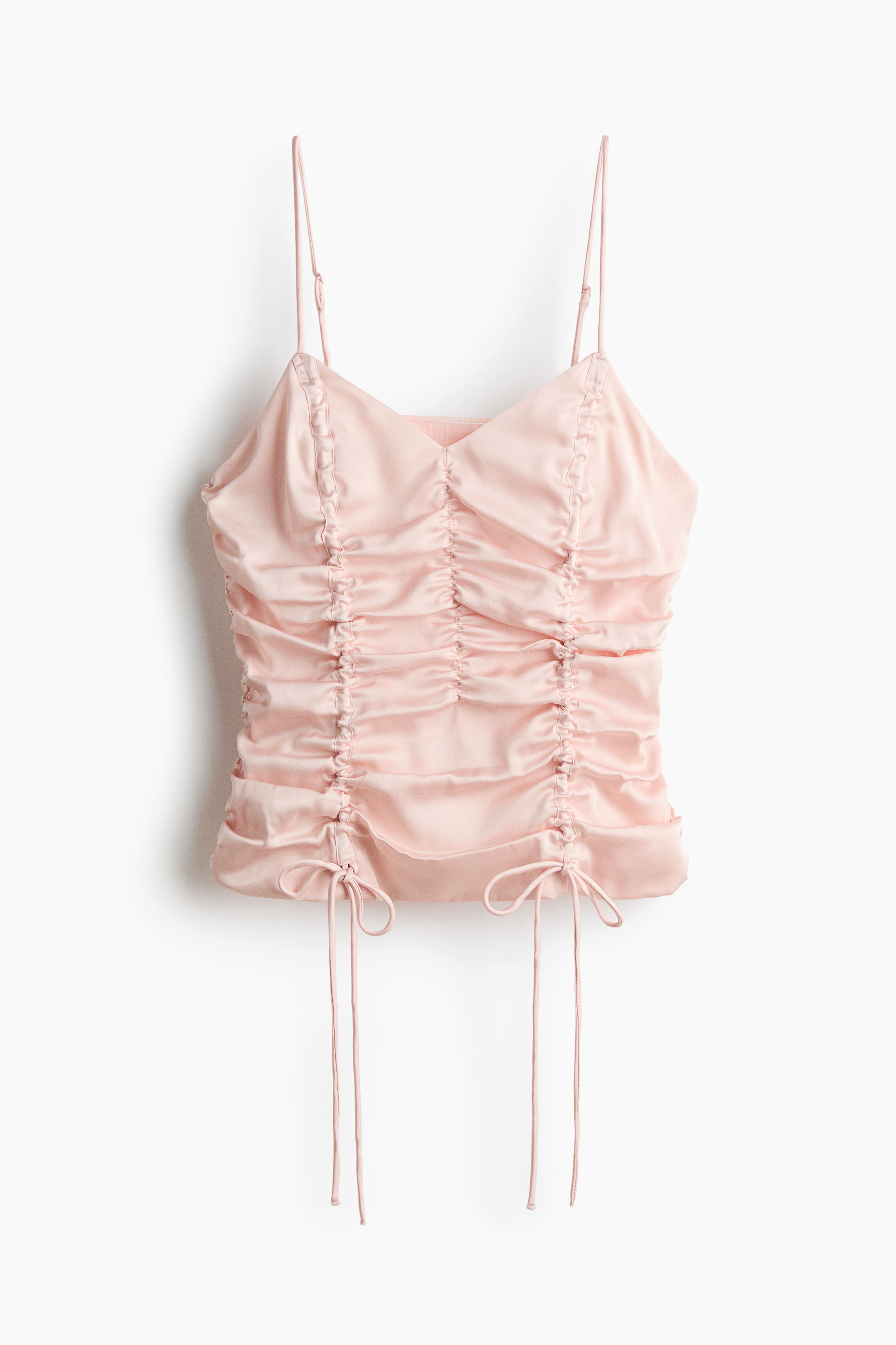 Ruched Satin Top