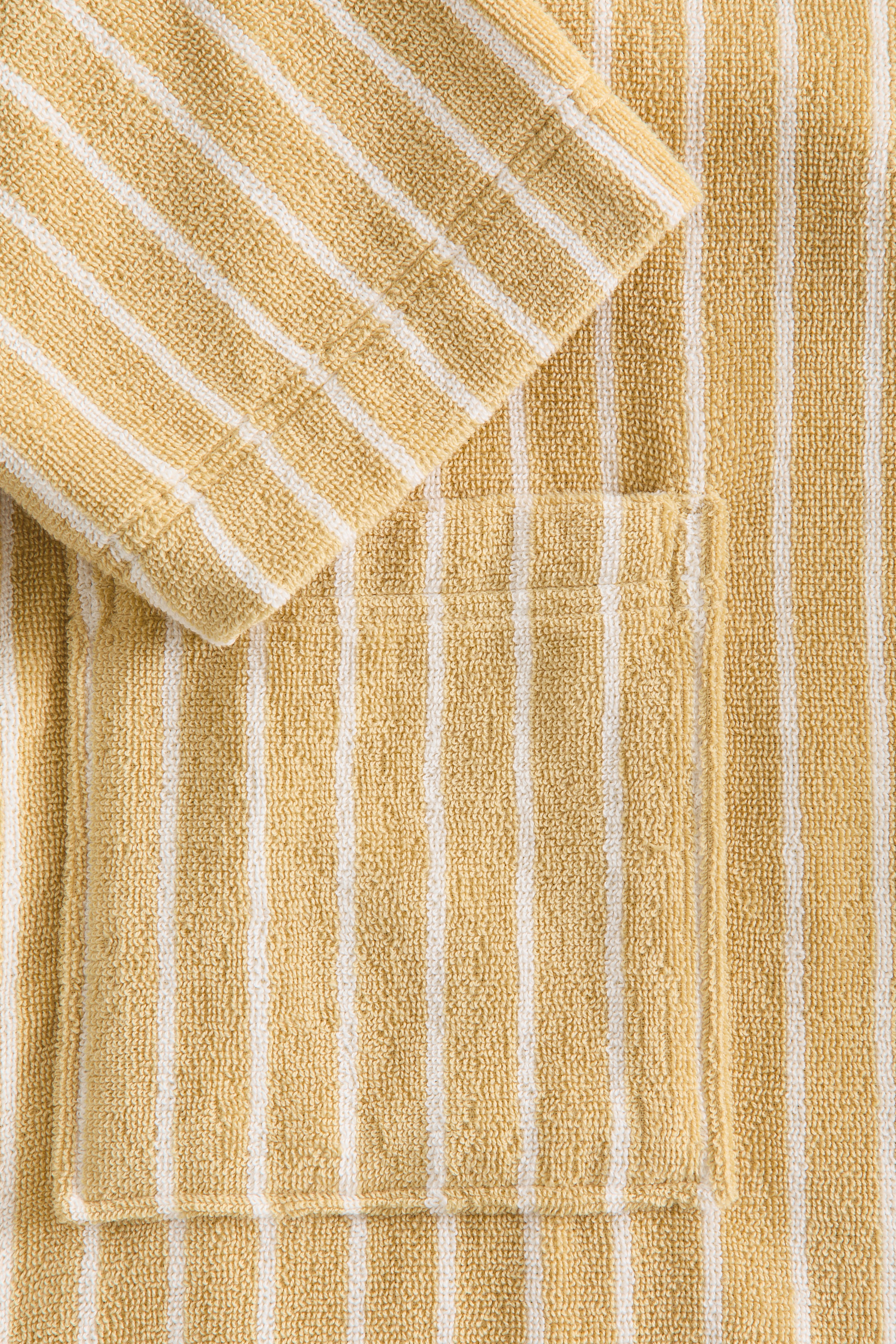 Cotton terry dressing gown