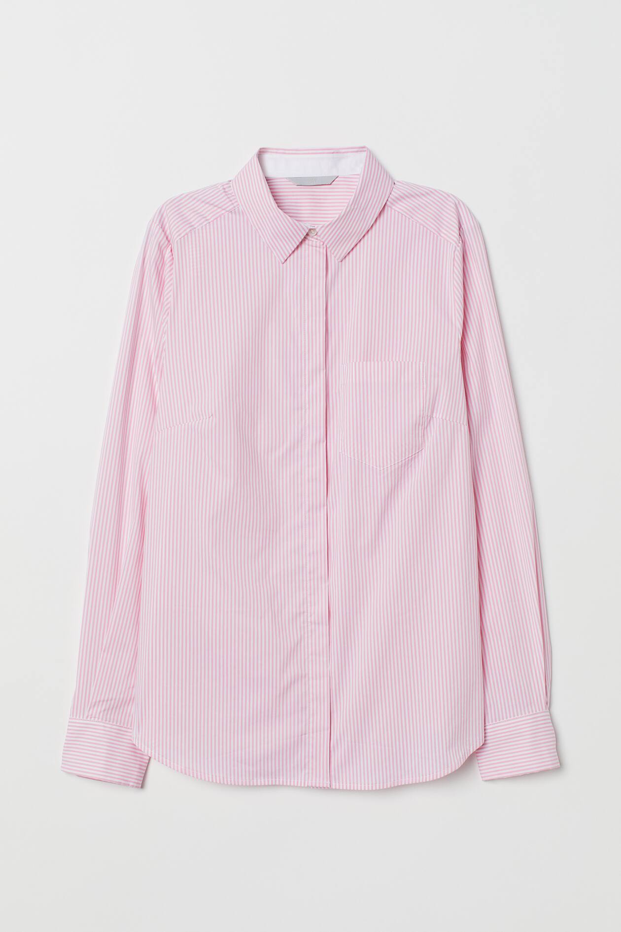 Chemise H&M Rose Fard à Joues 100% Coton - Style Militaire - Taille 40 - Occasion Très Bon État