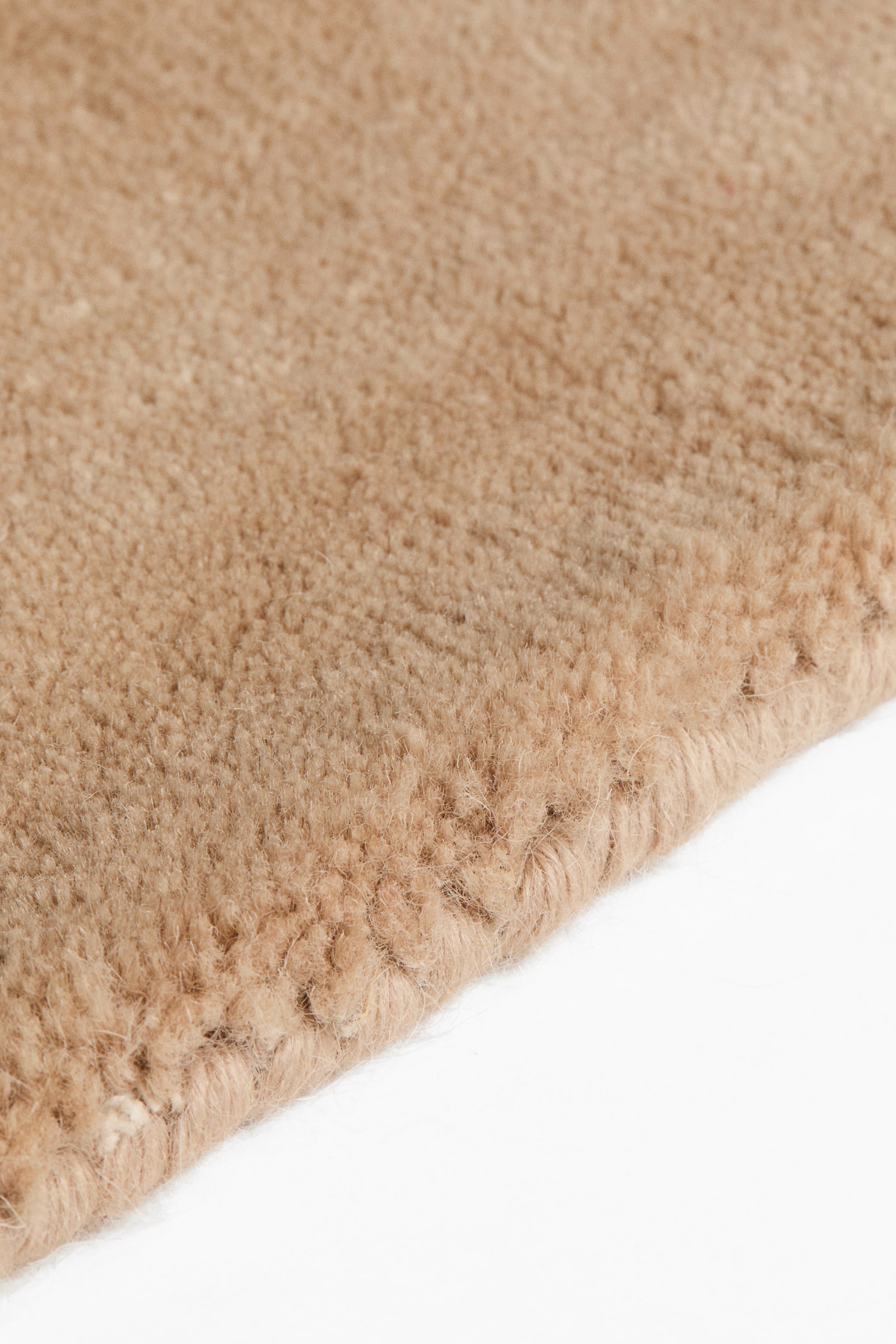 Large Fringed Wool-Blend Rug