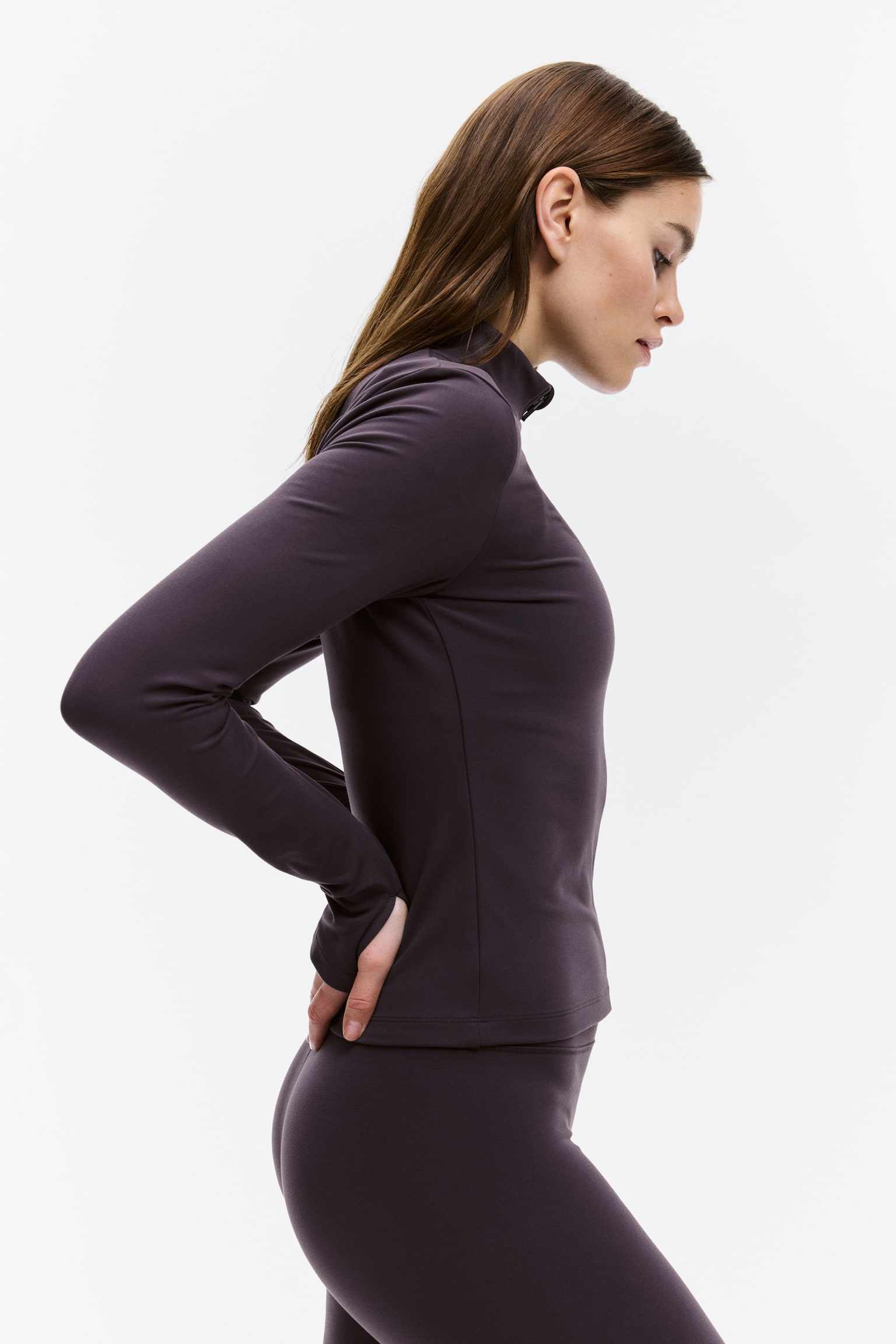 Rozpinana bluza sportowa SoftMove™ - Śliwkowofioletowy/Czarny/Ciemnobrązowy/Brzoskwiniowobeżowy/Pastelowy róż/Ciemnoszary/Amazonitowy błękit/Antyczny róż/Jasnoliliowy/Sztormowy błękit/Kremowy/Bakłażanowy fiolet/Granatowy/Brązowy/Jasny szarobeżowy/Delikatny róż/Granatowy/Czekoladowa śliwka/Gołębi błękit/Kremowożółty - 5