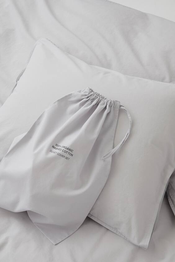 Set Copripiumino King Size 100% Cotone Lavato - 3 Pezzi Verde Salvia, Morbido E Traspirante