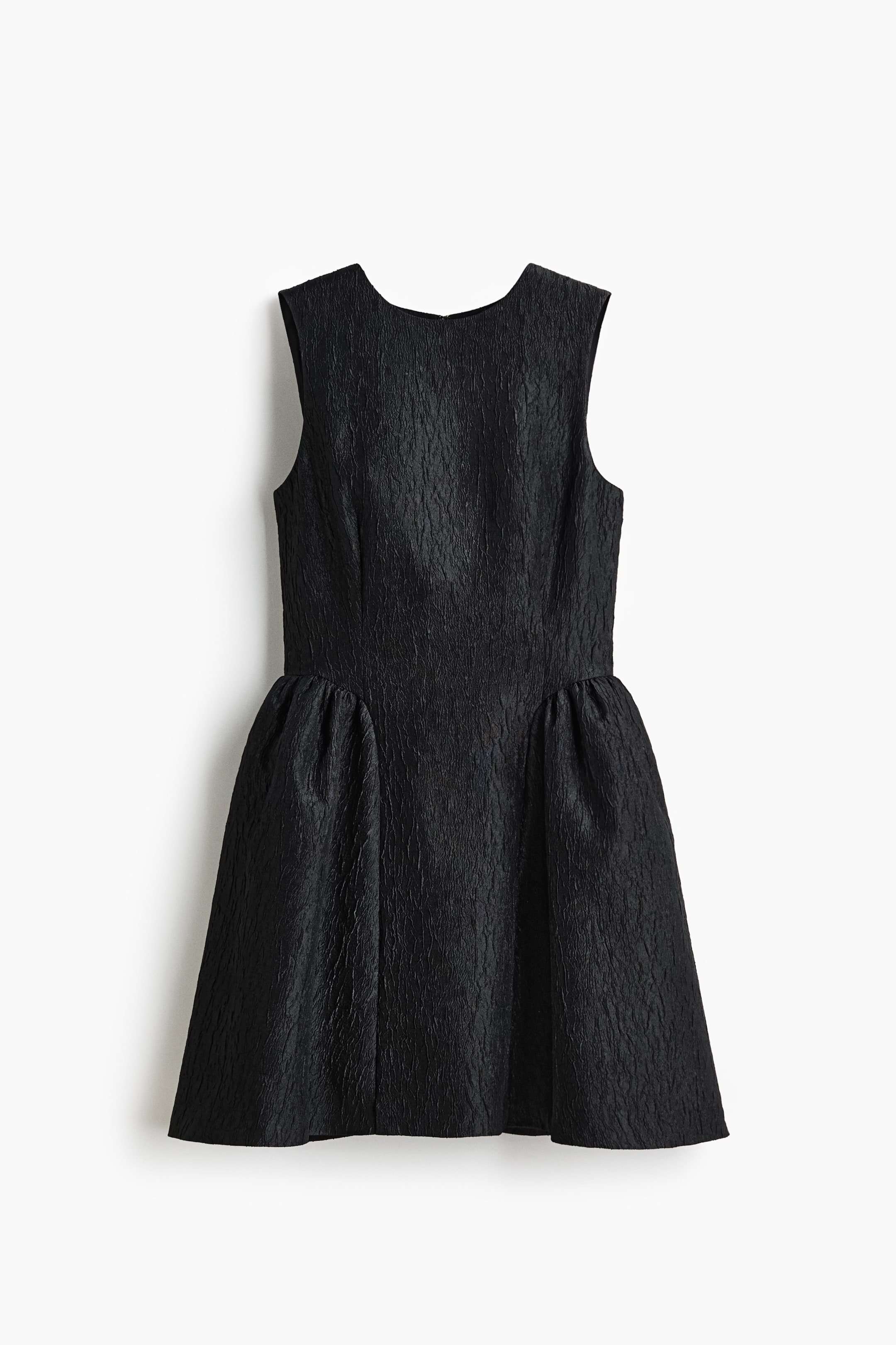 View larger image: Jacquard-Weave Dress - Black - Ladies | H&M US 5