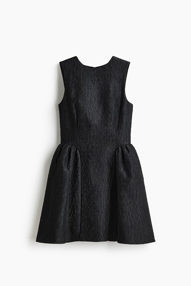 Jacquard-weave dress - Black - 1