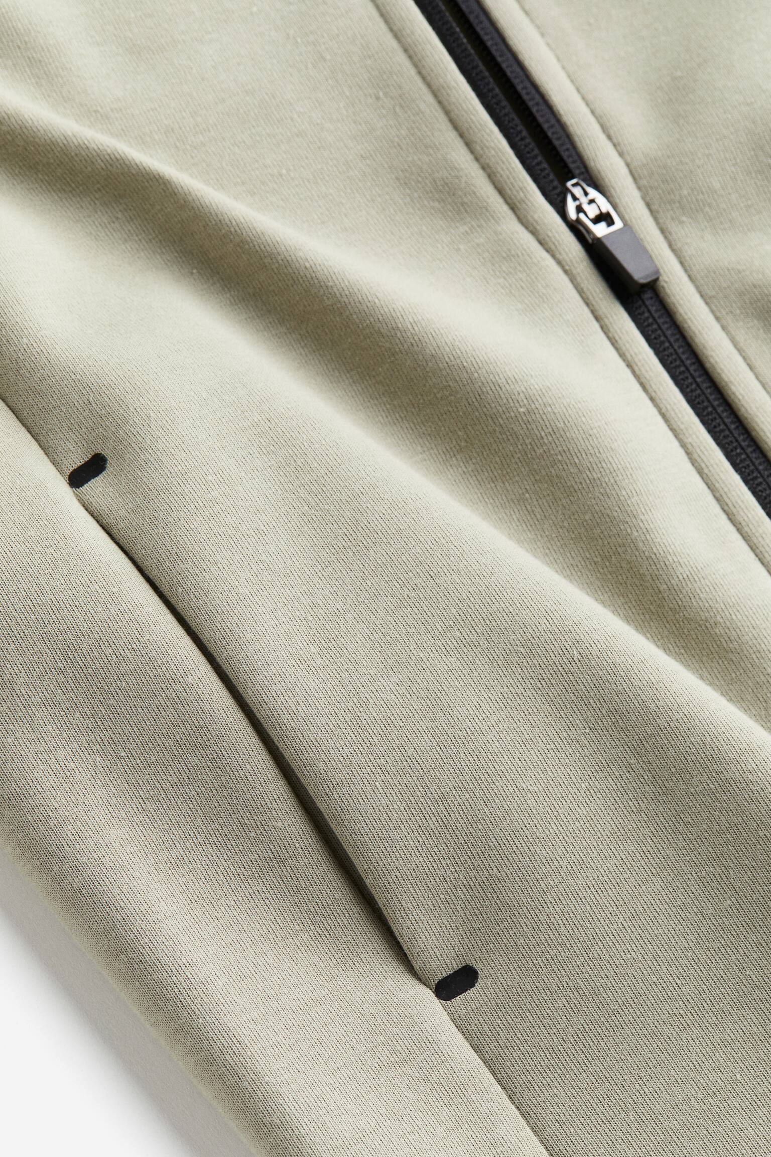 Zip Up Activewear Hoodie - Light khaki green/Dark grey marle/Black/Light grey marle - 2