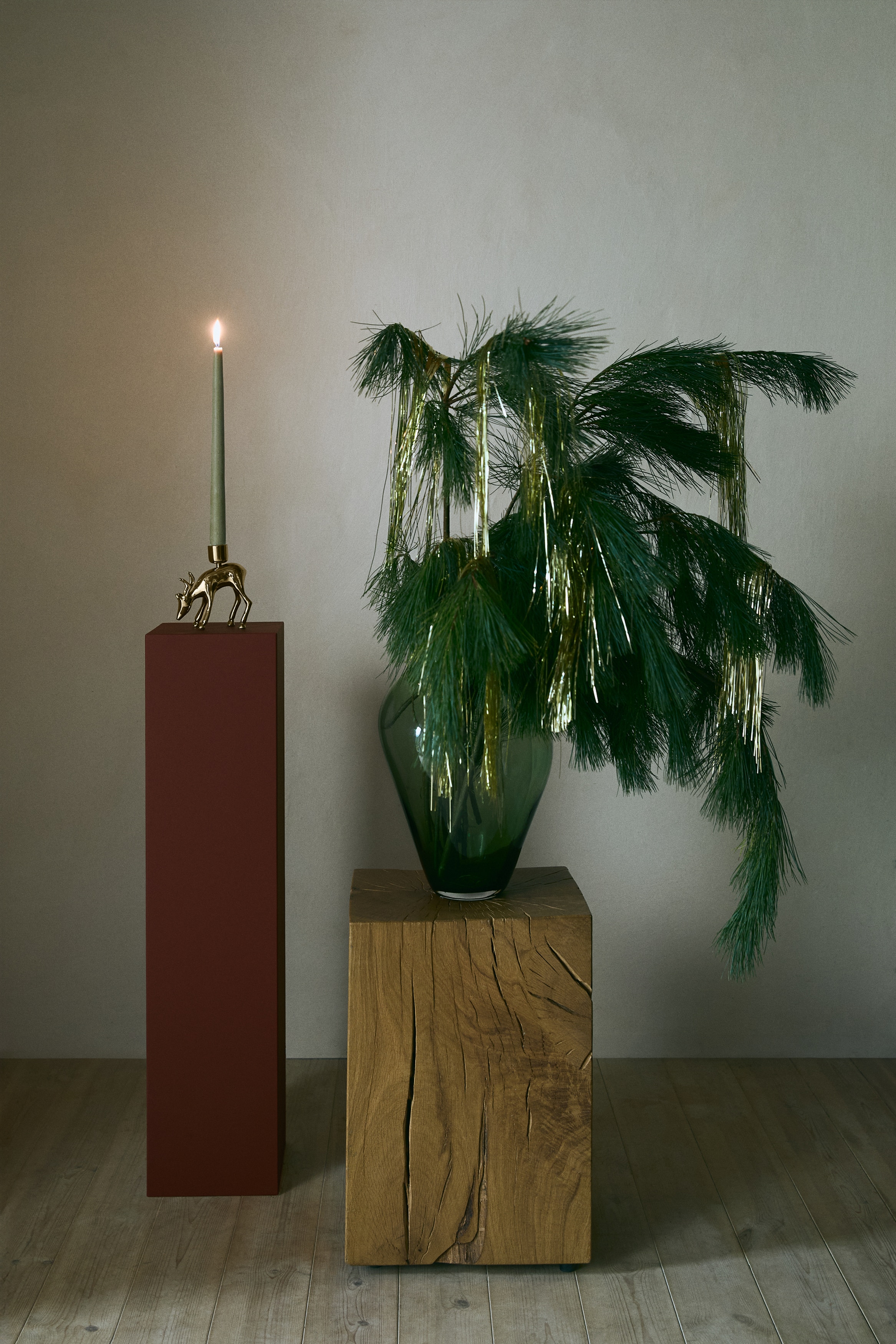 H & M - キャンドルホルダー レインディアシェイプ - ゴールド