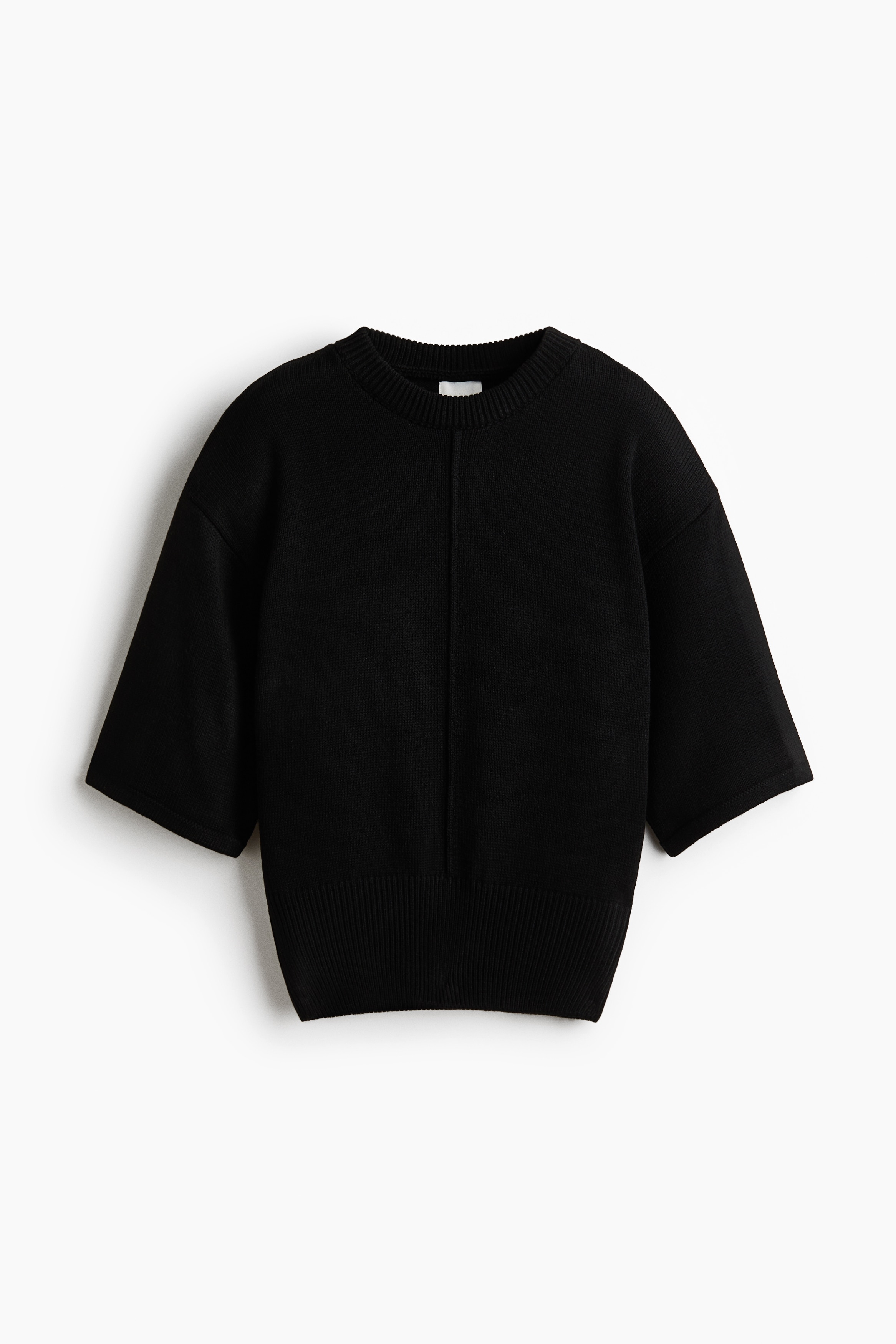 Top en maille - Noir/Crème/Rouge