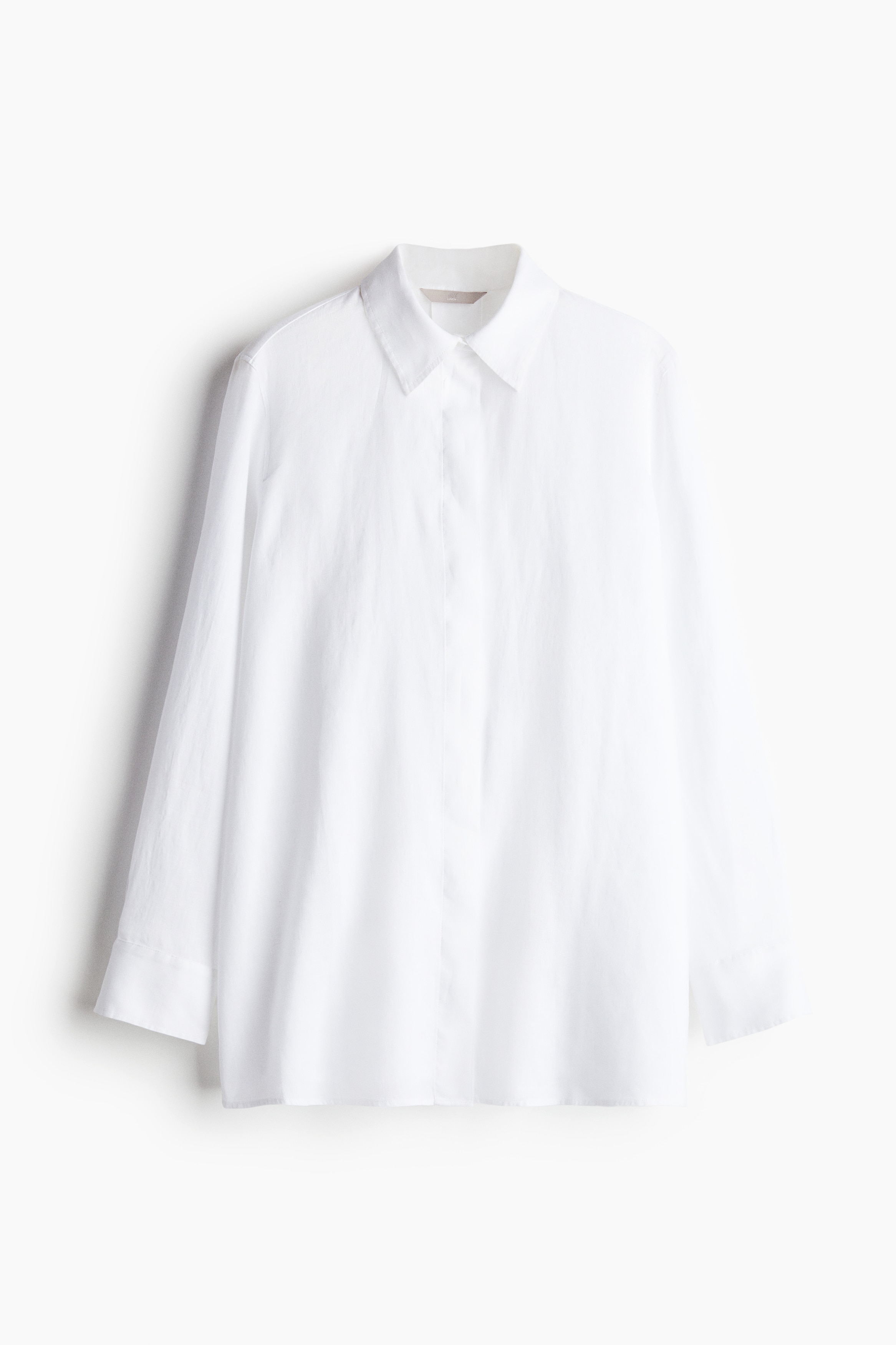 Linen Shirt - White/Beige