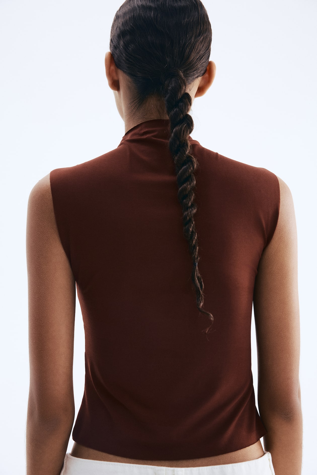 Sleeveless Mock Turtleneck Top - image 4