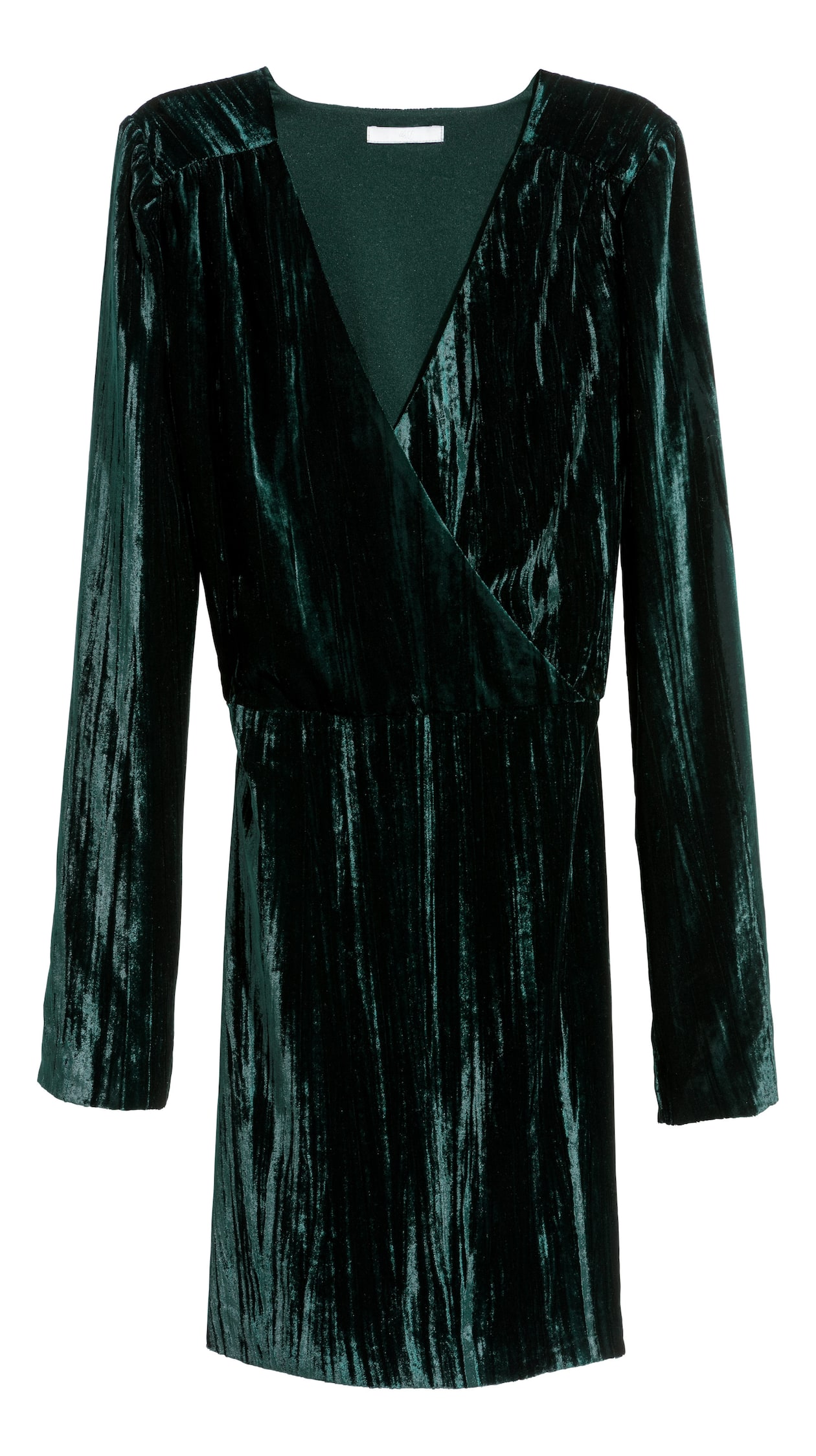 h and m green velvet dress Light Sage Green Wrap Satin Sleeveless Dress – Désir Couture main image 1