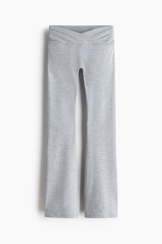 Ausgestellte Sportleggings mit SoftMove™ - Graumeliert/Mattlila/Auberginenlila/Schwarz - 1