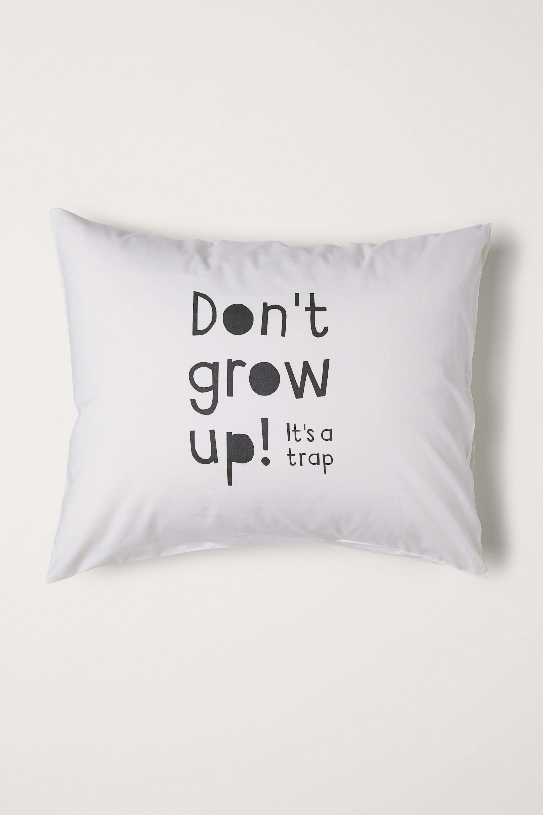 Ingrandisci l'immagine: Federa con scritta - Bianco - HOME | H&M CH 1