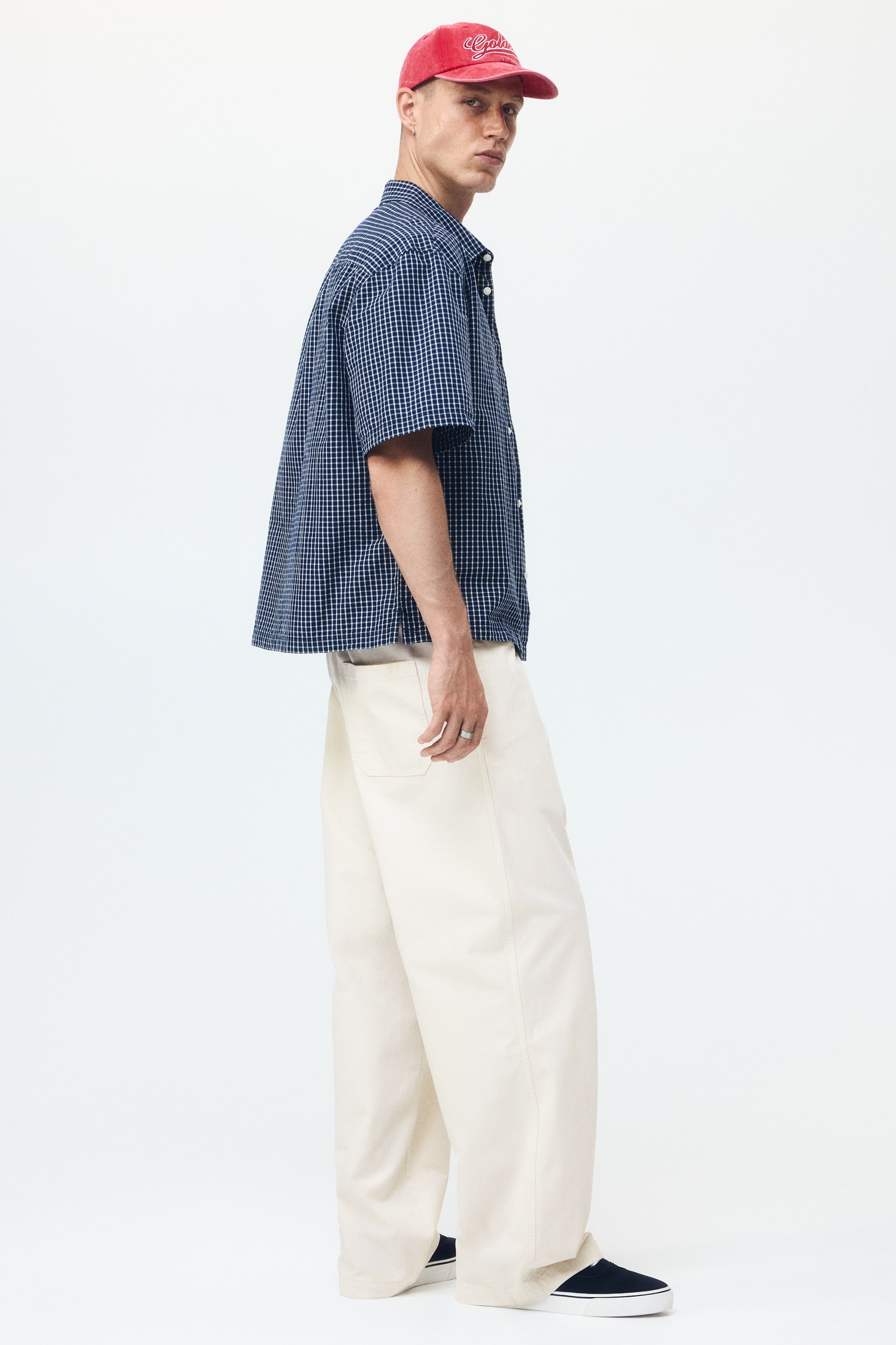 Loose-Fit Cotton Canvas Pants