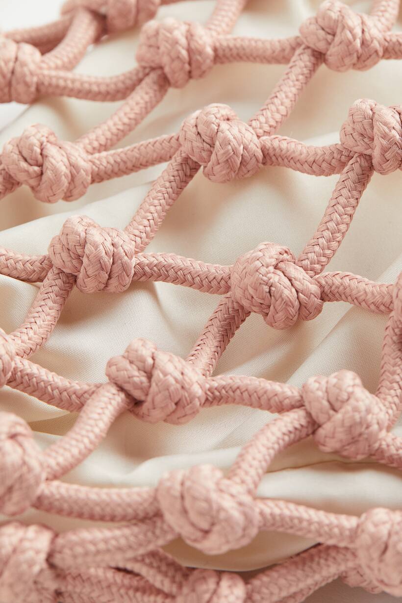 Small string pouch bag Old rose Ladies H&M GB