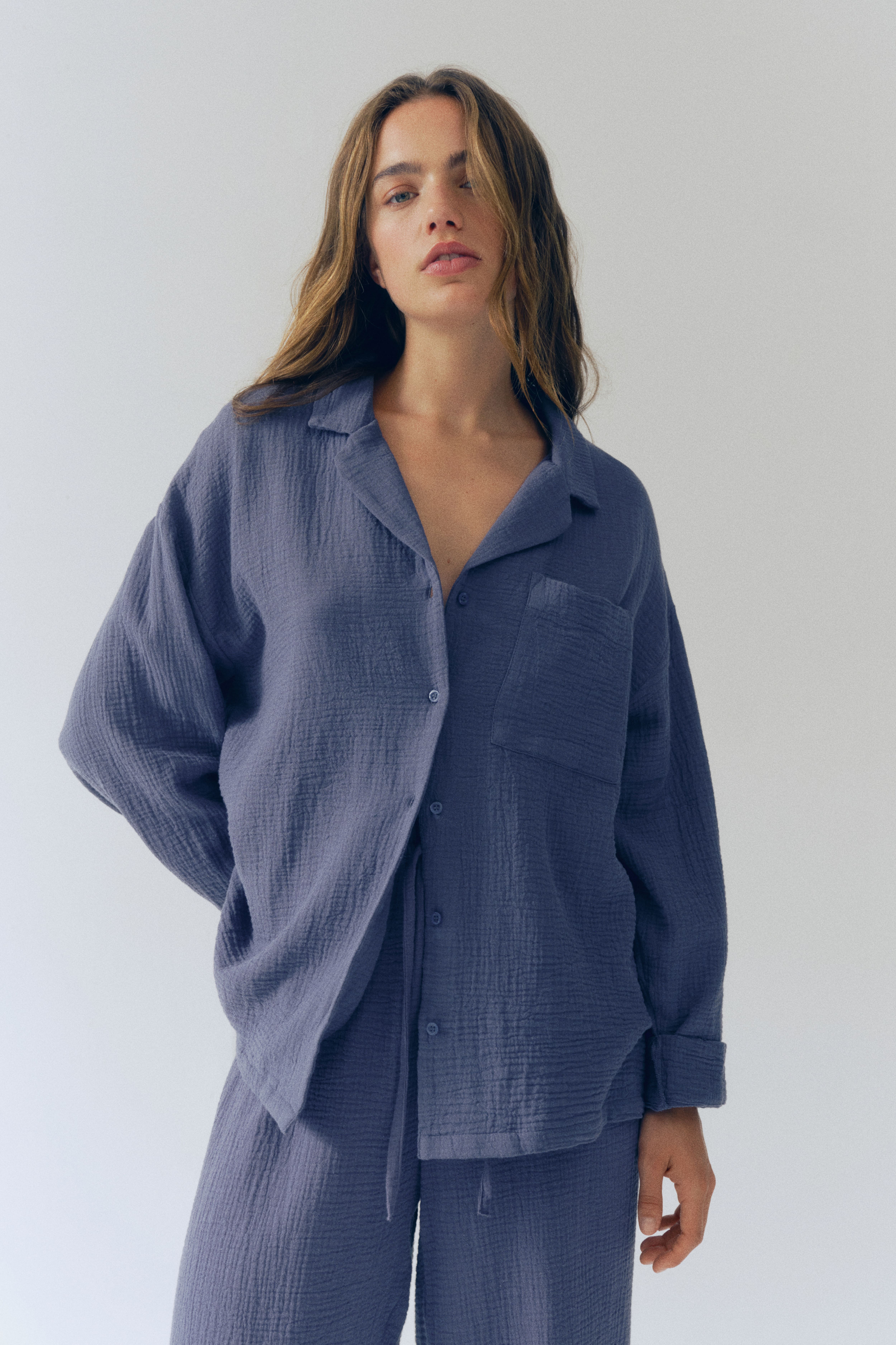 Pyjama en mousseline de coton