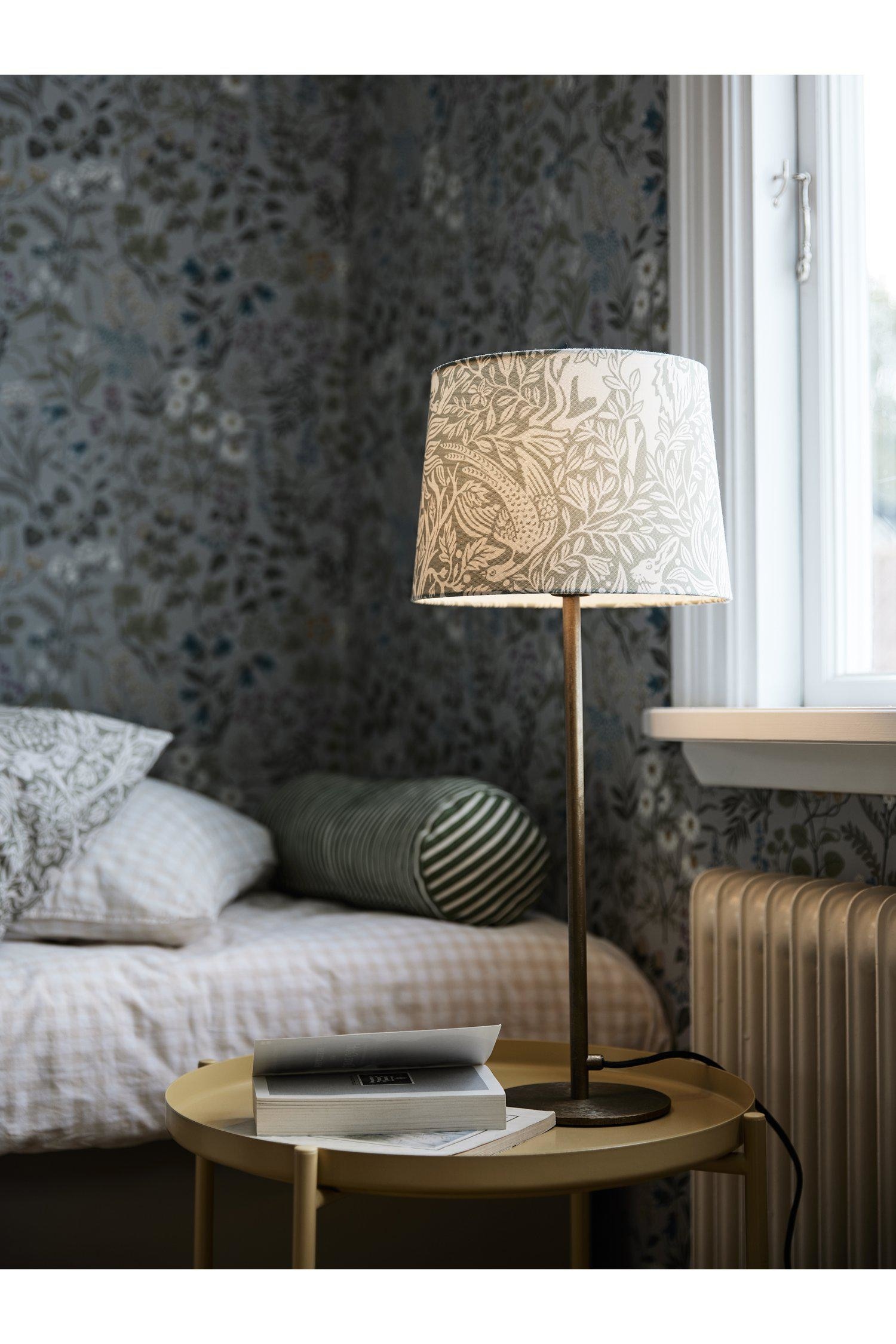 Fuß Tischlampe 58 cm - Blau/Silver/Braun