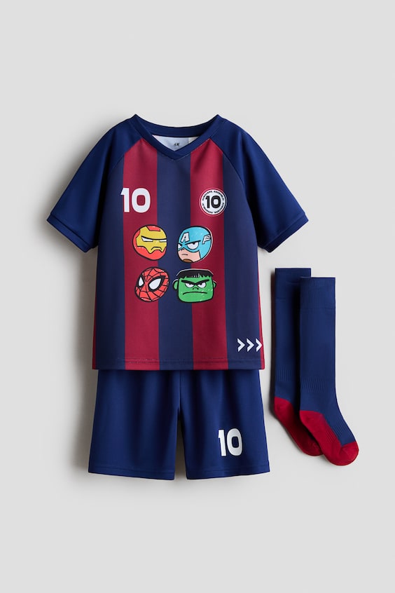 H&M 3-Piece Printed Soccer Set