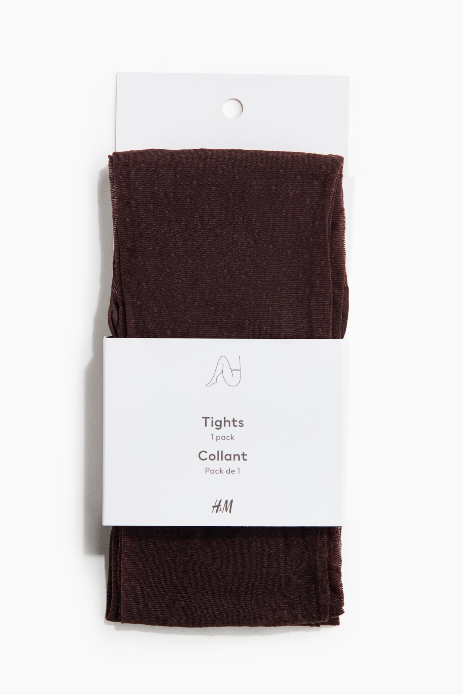 Spotted tights - Dark brown - 2