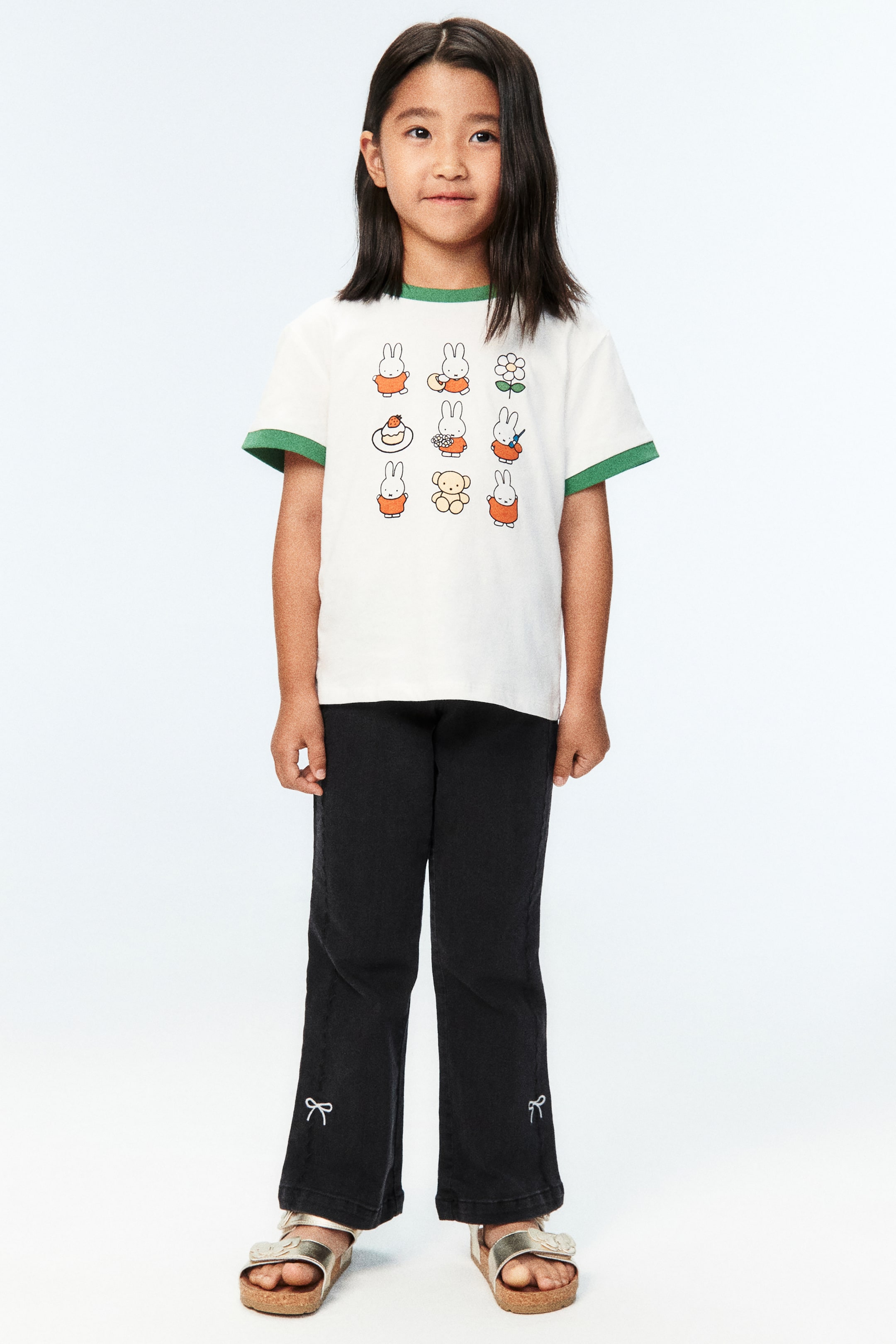 T-shirt en coton avec motif imprimé