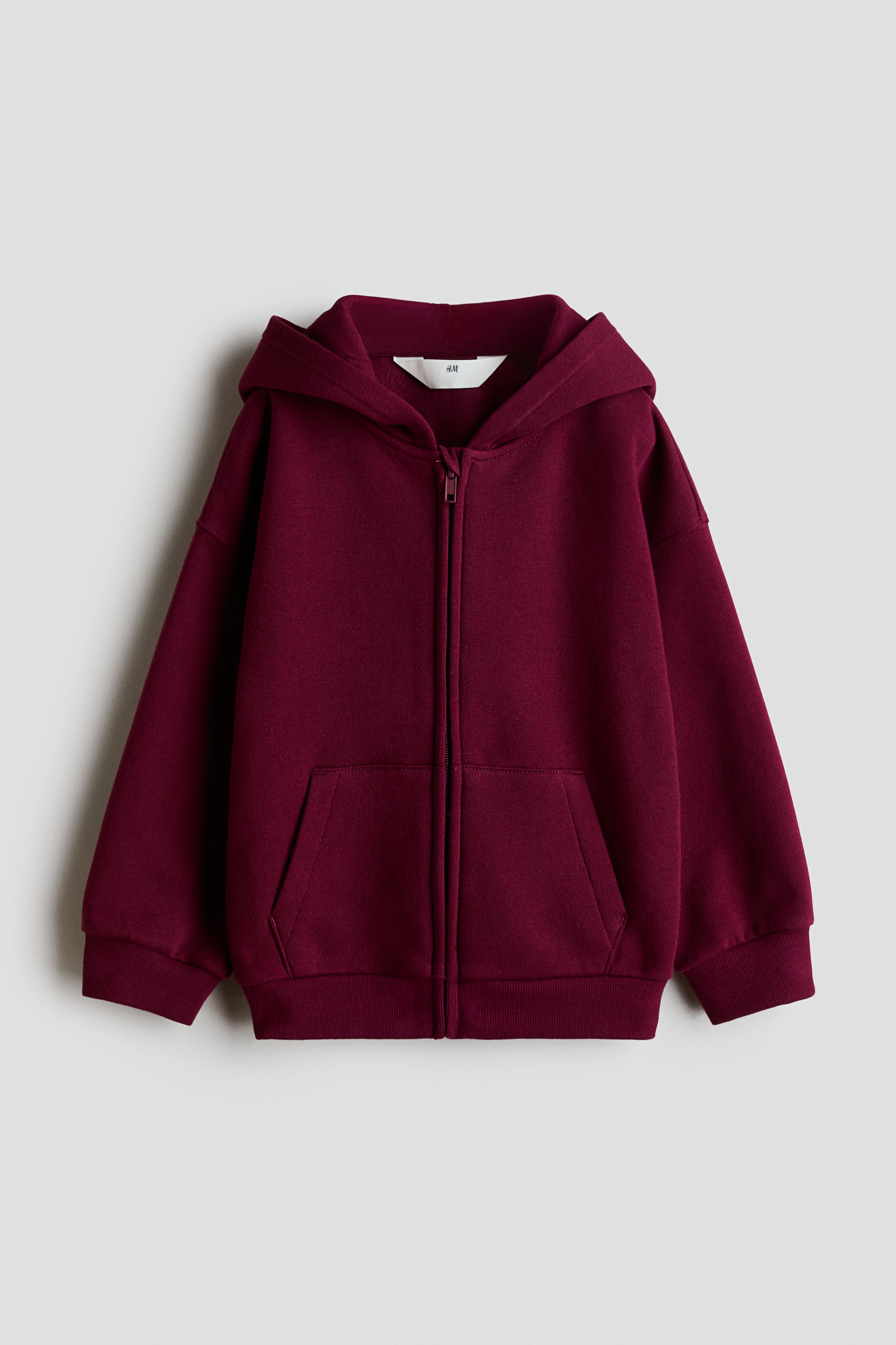 Oversized Brushed-Inside Hooded Jacket