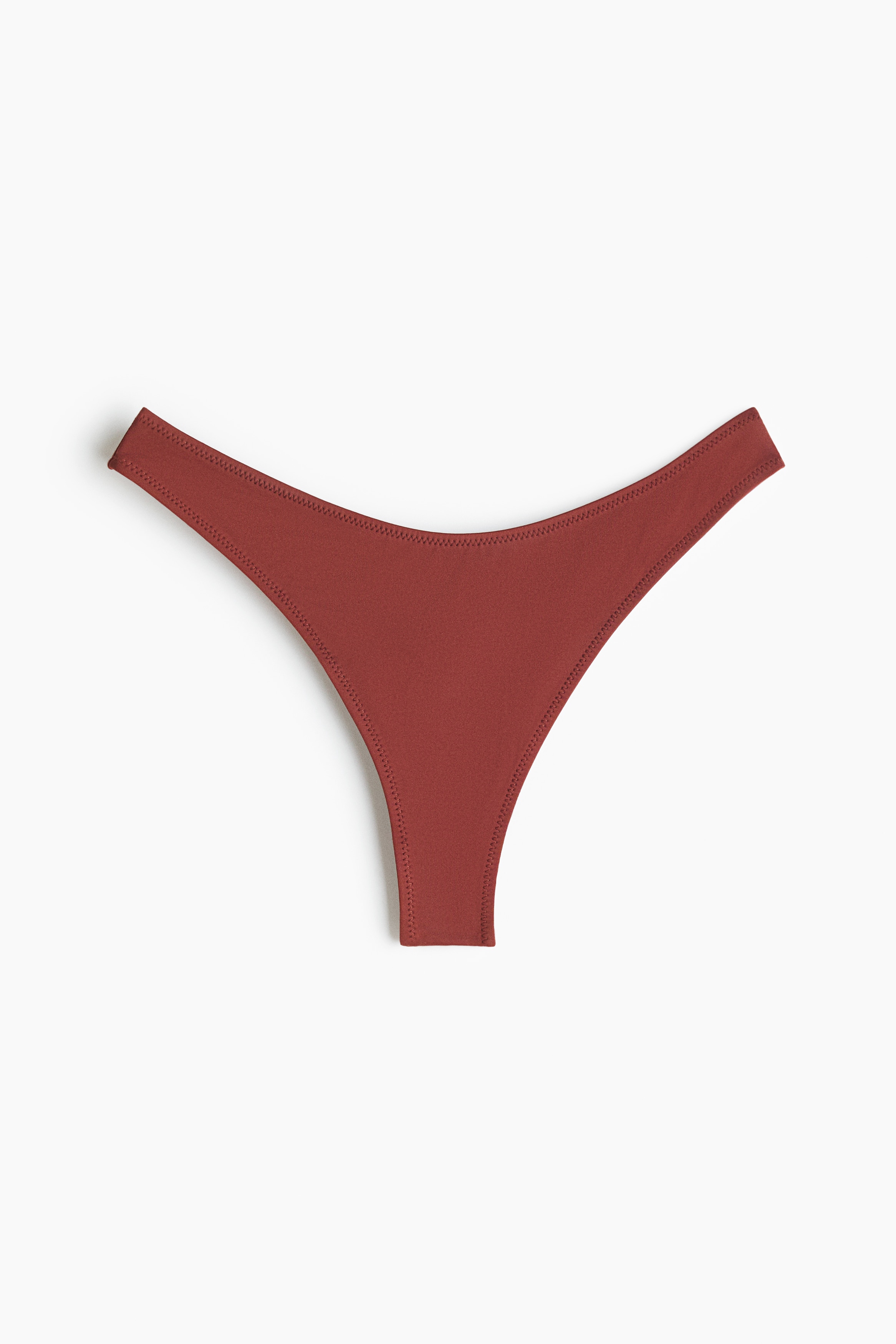 Brazilian Bikini Bottoms - Rust red/Cream/floral