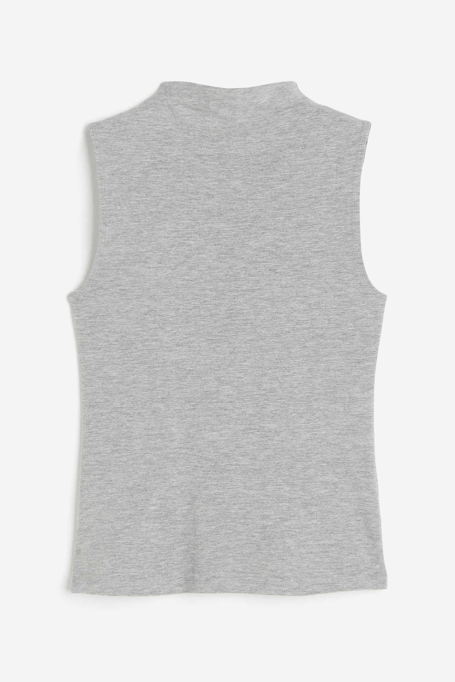 High Neck Tank - Grey marle - 1