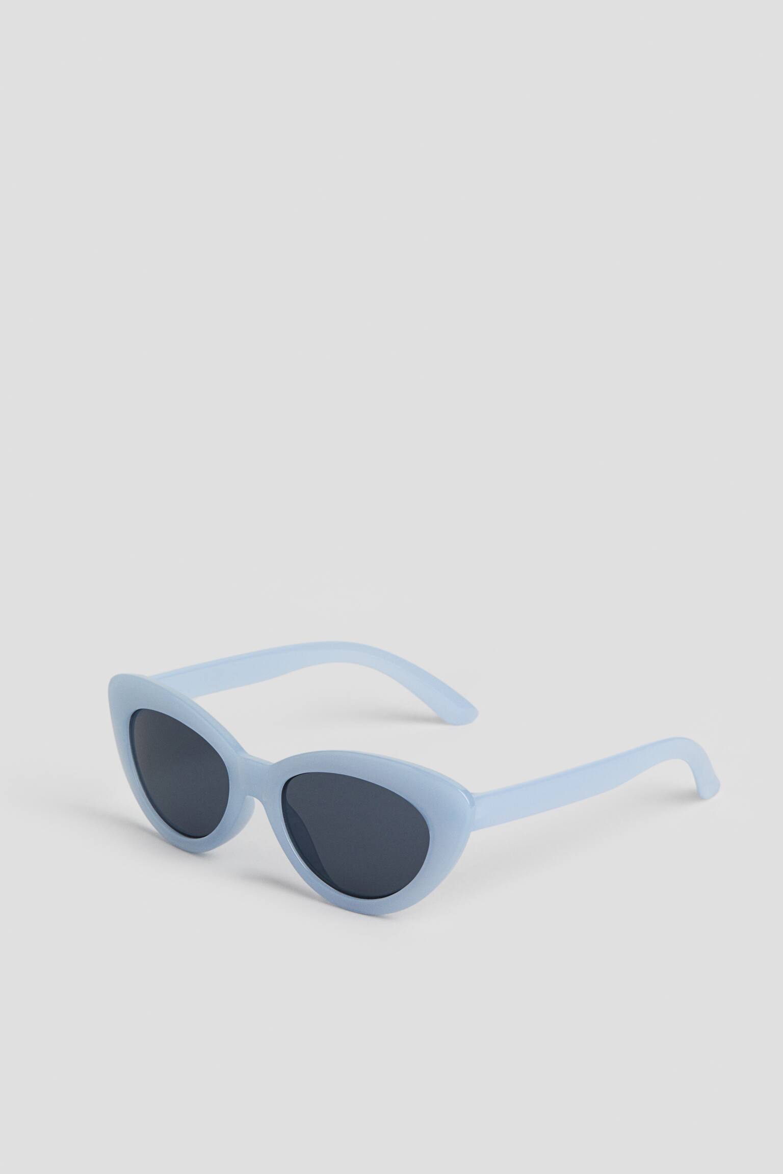 Cat-eye sunglasses - Light blue/Light yellow - 1