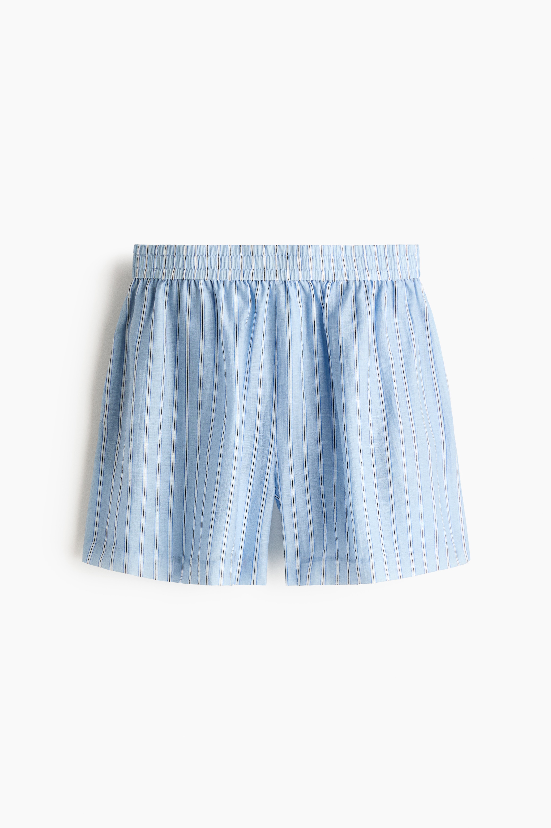 Pantalón corto en mezcla de lino