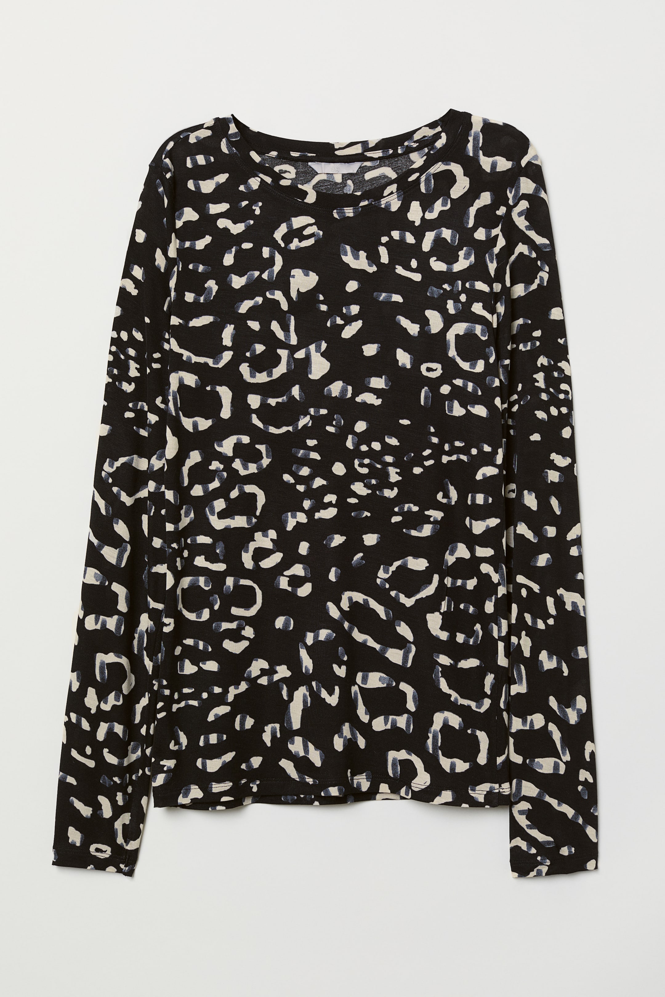 Größeres Bild ansehen: Shirt - Schwarz/Grau gemustert - Ladies | H&M DE 1